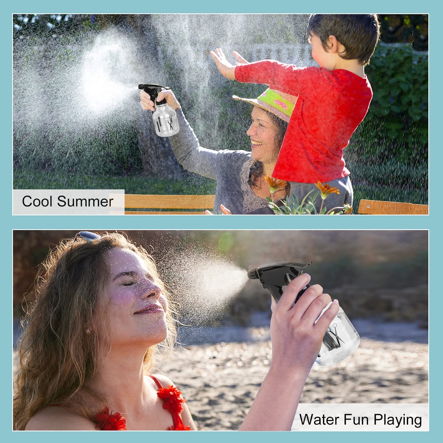 Avenoir Mister Spray Bottle, 16.9Oz/500Ml Adjustable Spray Storage Container For Hair, Plant And Home Cleaning