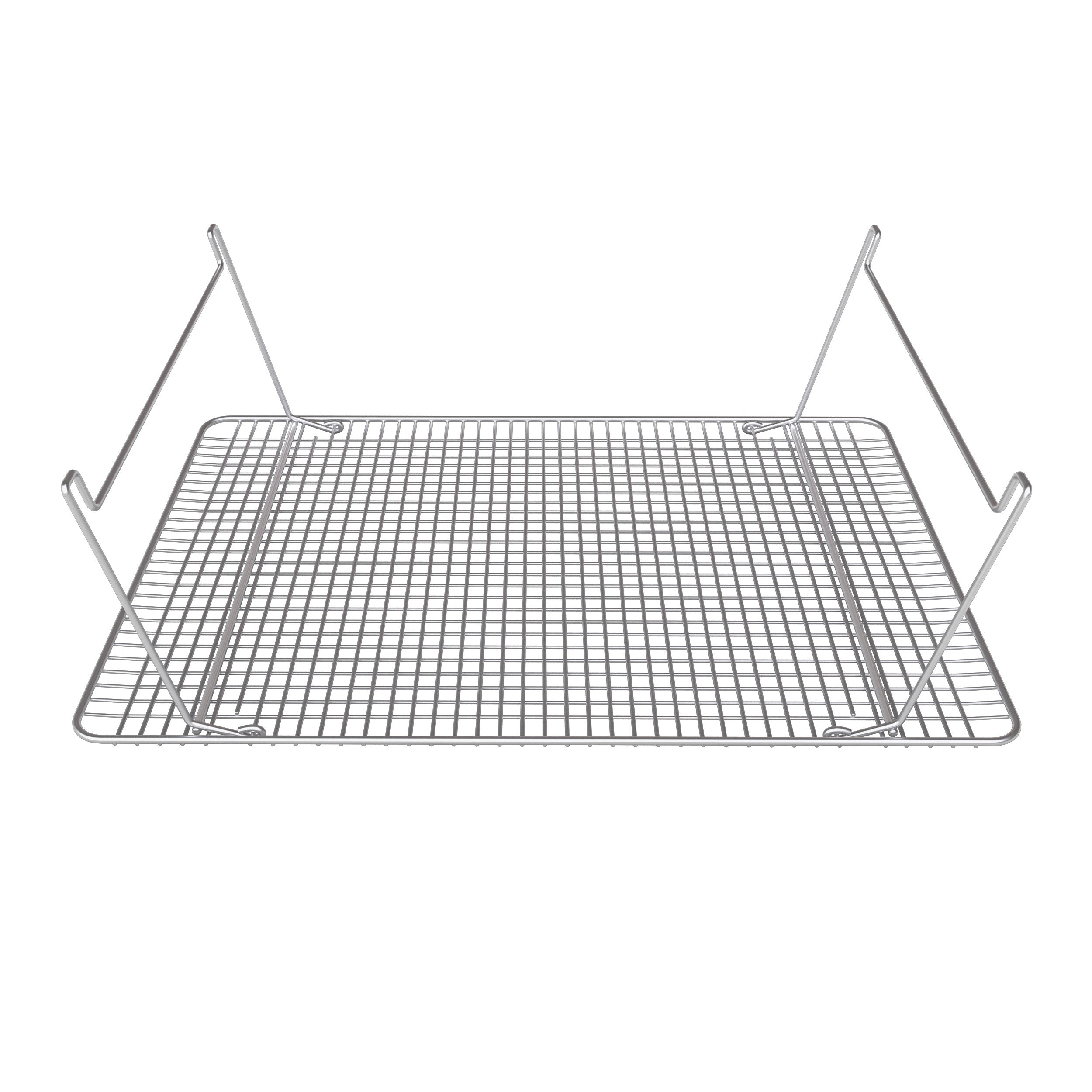 Hamilton Housewares Stackable Stainless Steel Wire Half Sheet Cooling Rack(12''X17'') - With Collapsible Folding Legs - For Baki