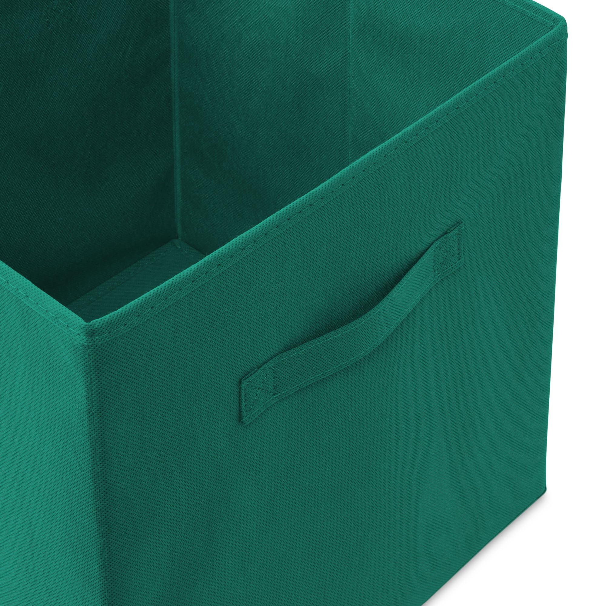 Casafield Set Of 6 Collapsible Fabric Cube Storage Bins, Teal - 13'' Foldable Cloth Baskets For Shelves, Cubby Organizers & More