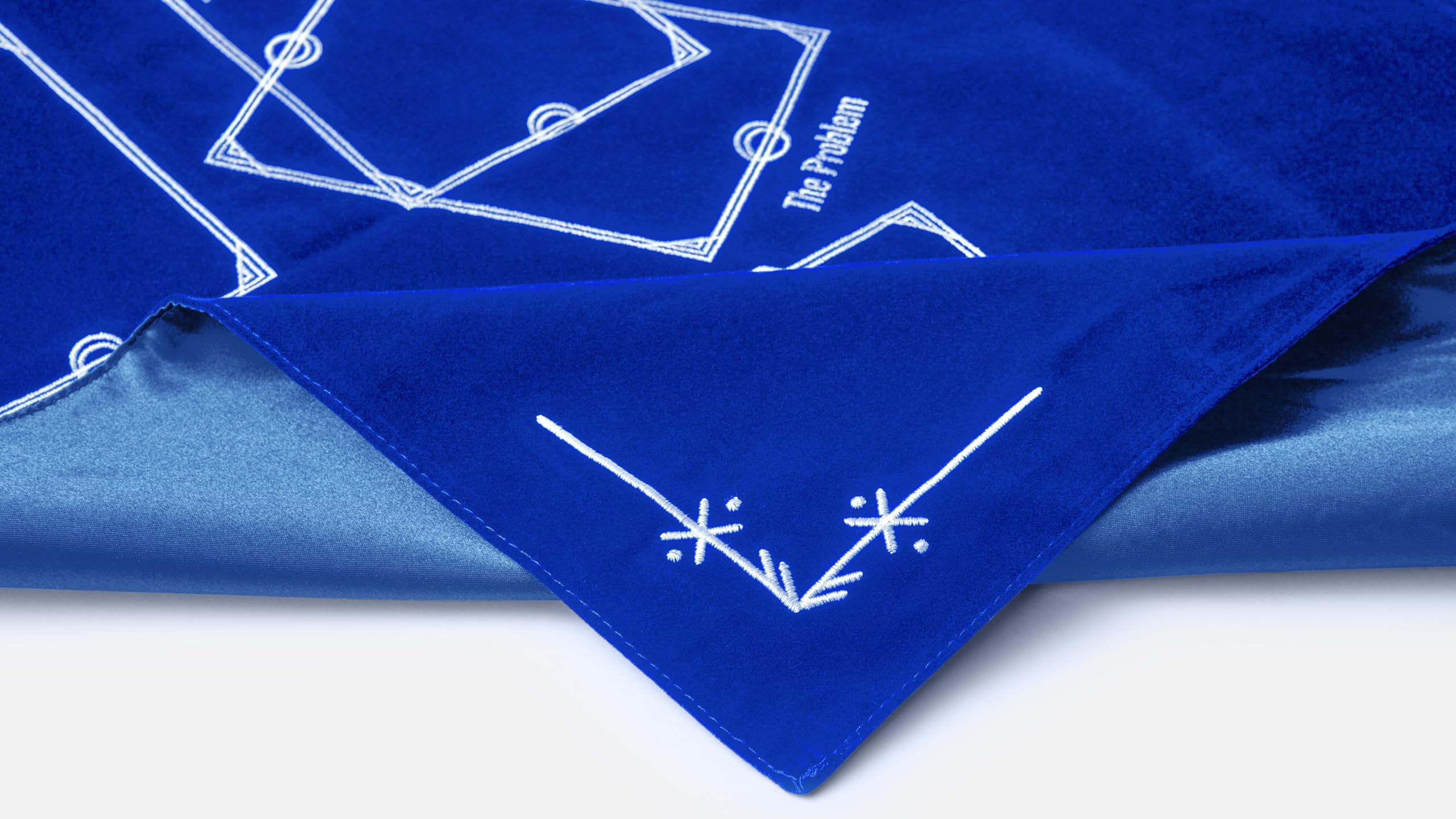 Witchy Cauldron Tarot Divination Table Cloth For Reading And Altar Cloth Moon Alter, Cloth Witchy Embroidery Velvet Silk Touch S