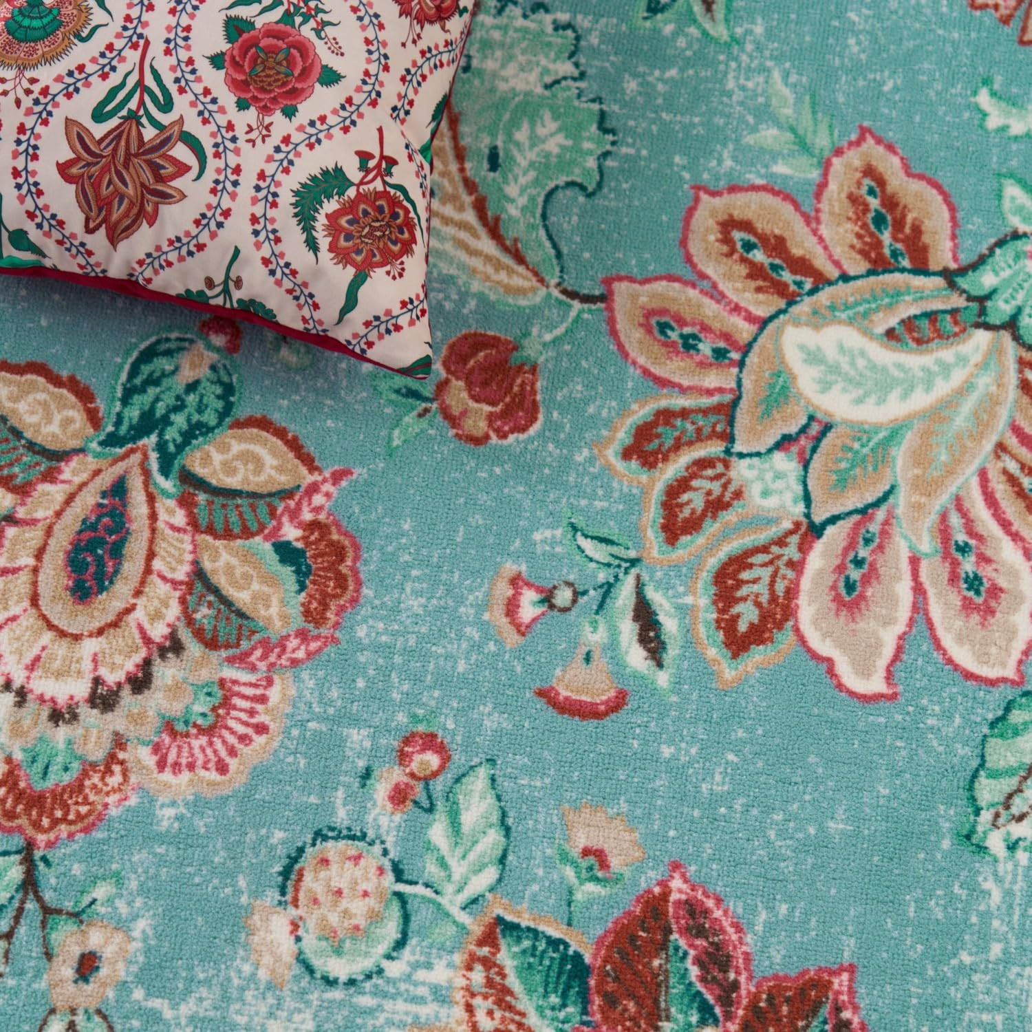 Welspun Wonder-Full Polyster Carpet-Light Blue