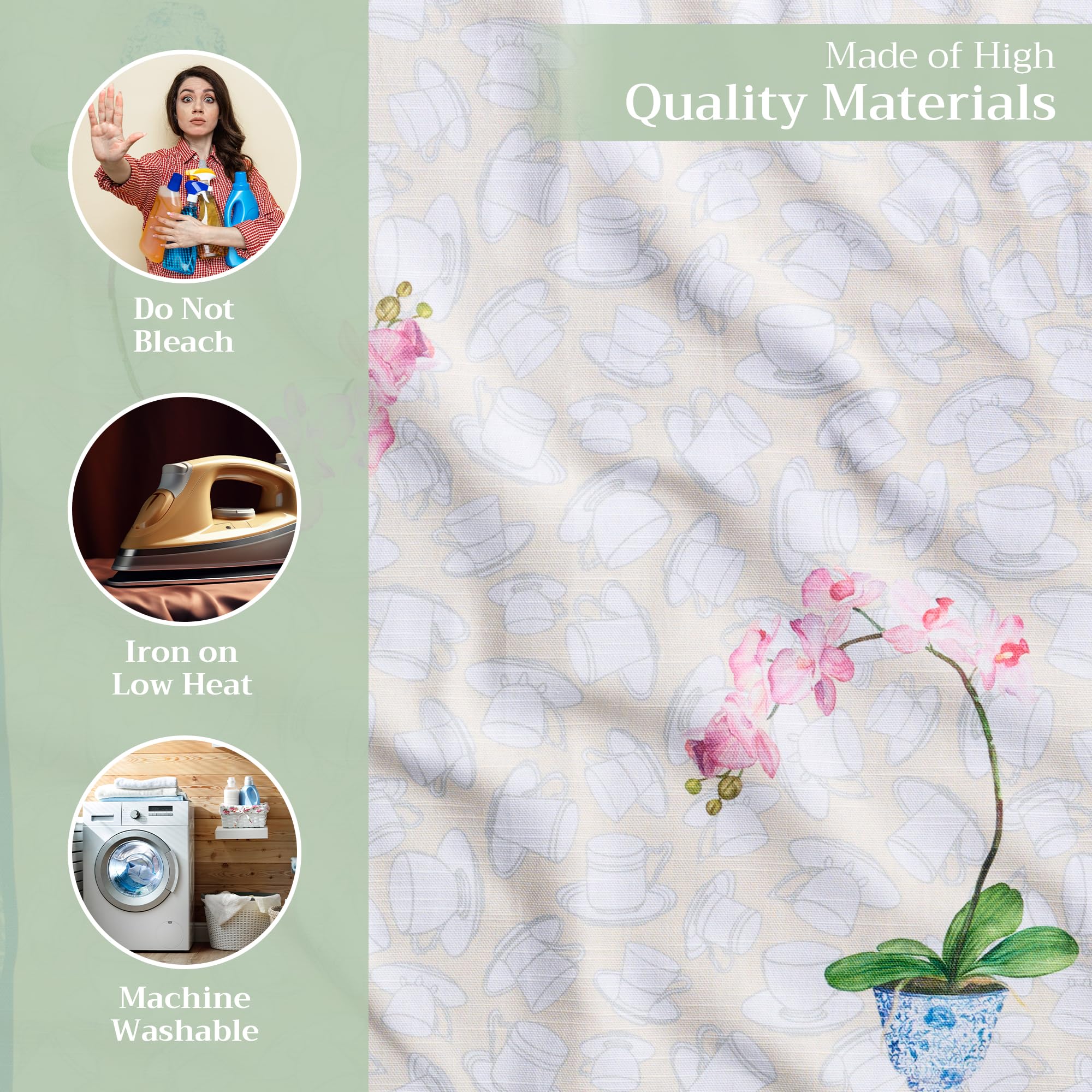 Maison d' Hermine Napkin 100% Cotton 20 Inch x 20 Inch Set of 4 Dinner Napkins  Decorative Washable Cloth Napkin for Gifts  Dining  Buffet Parties & Camping  Canton - Spring/Summer