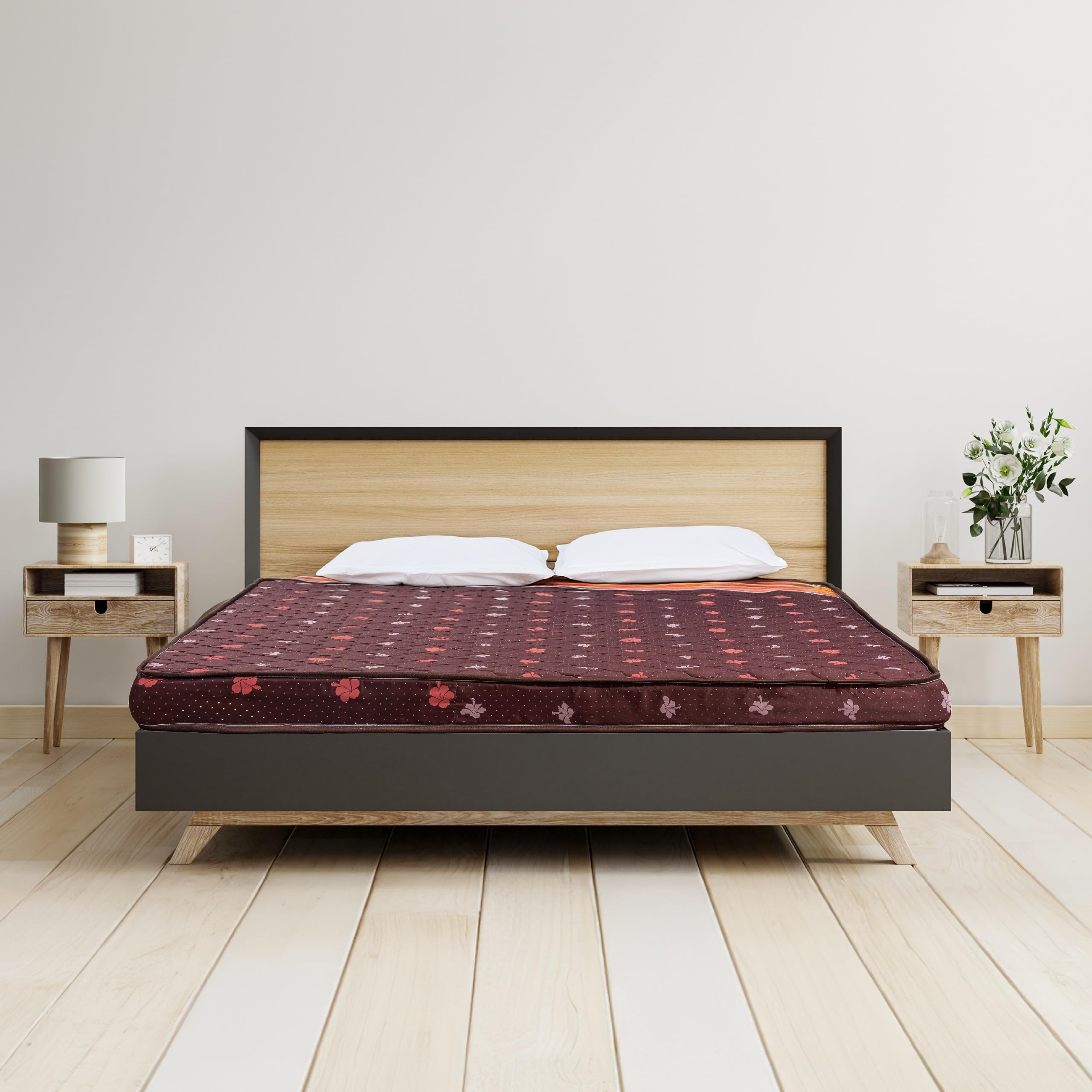 Centuary Mattresses Joy 4inch Single Size Orthopedic Support Extra Firm Reversible Coir Mattress (72x36x4)