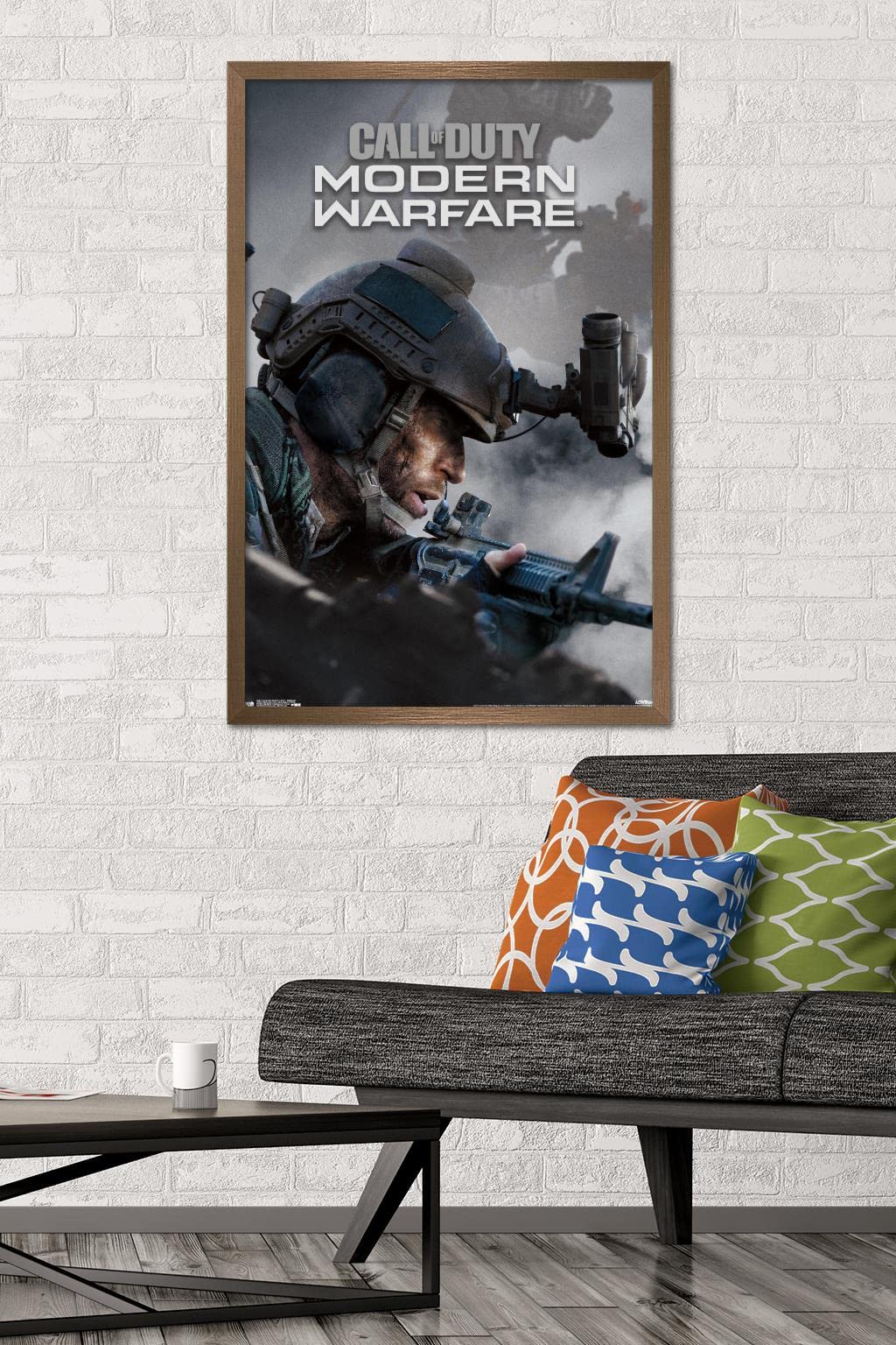 Trends International Call Of Duty: Modern Warfare - Multiplayer Wall Poster, 22.375'' X 34'', Bronze Framed Version