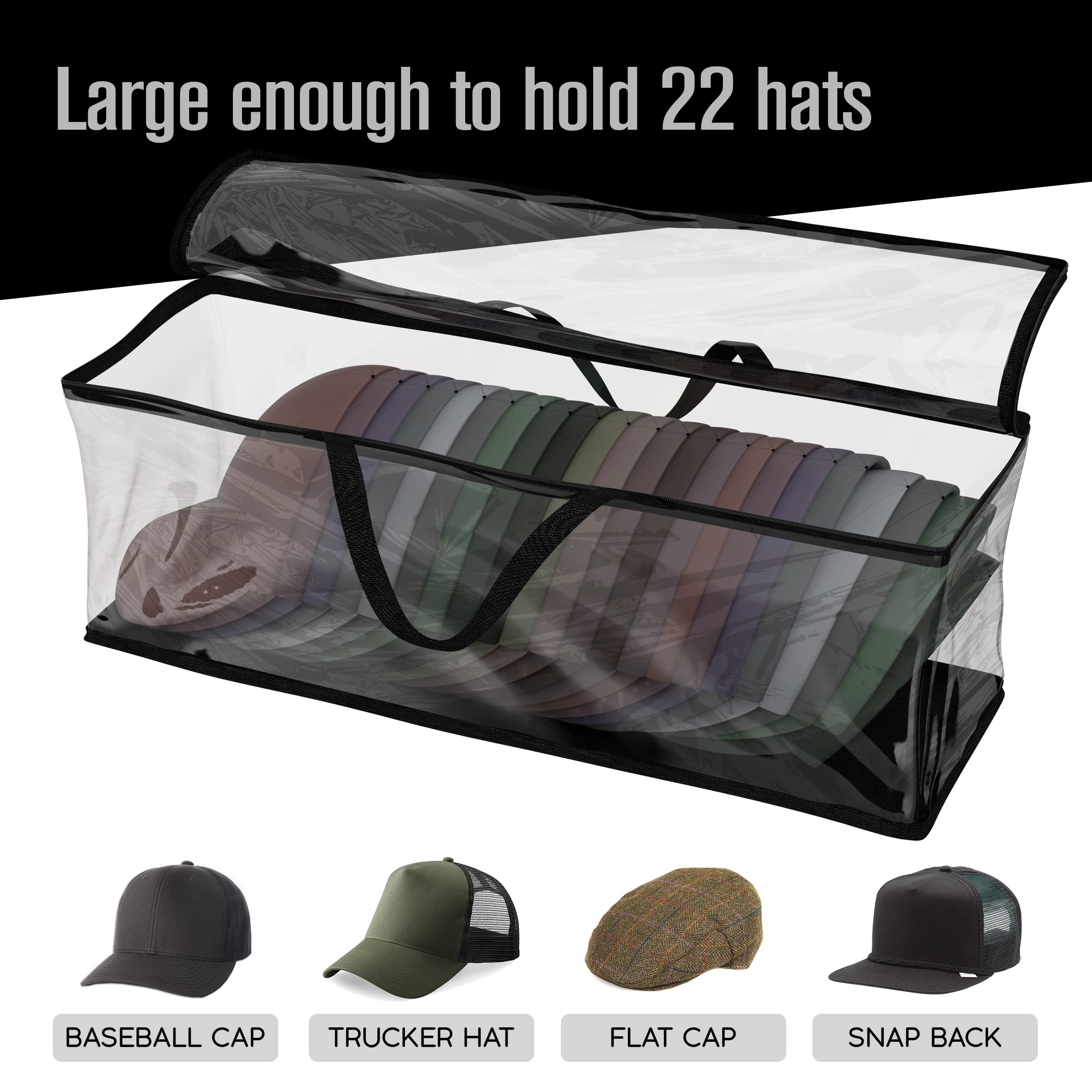 Hat Case, Hat Storage, Hat Organizer, Baseball Cap Organizer, Hat Storage For Baseball Caps, Hat Bag, Baseball Cap Storage, Cap