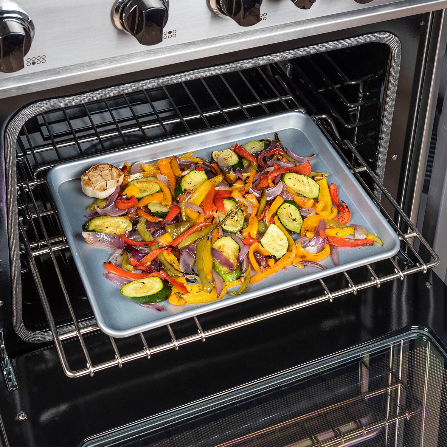 Viking Culinary 18-Inch Aluminized Nonstick Baking Sheet Silver