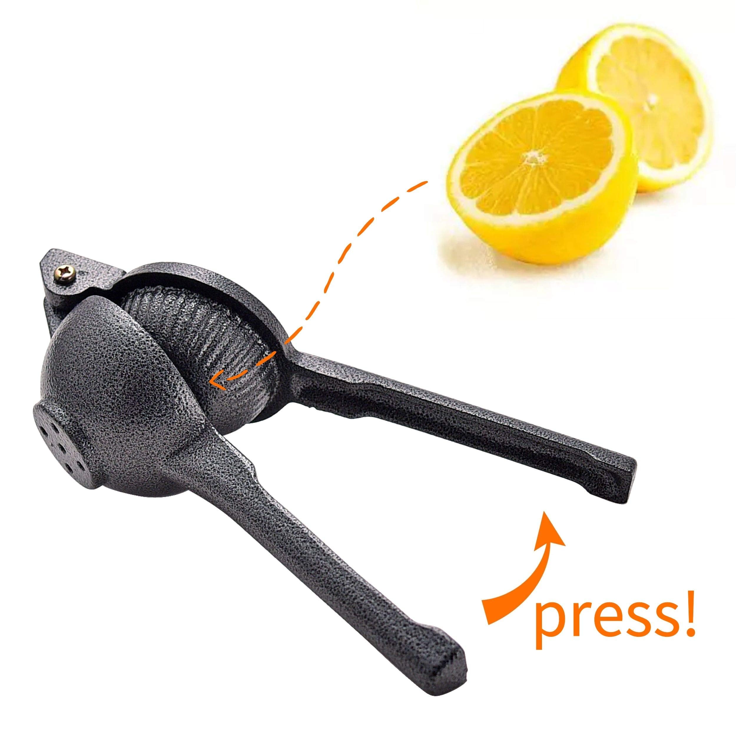 Arc, J-002 Cast Iron Lemon Lime Squeezer, Heavy Duty Juicer Hand Press, Fresh Citrus Juicer Press, Great For Juicing Oranges, Po