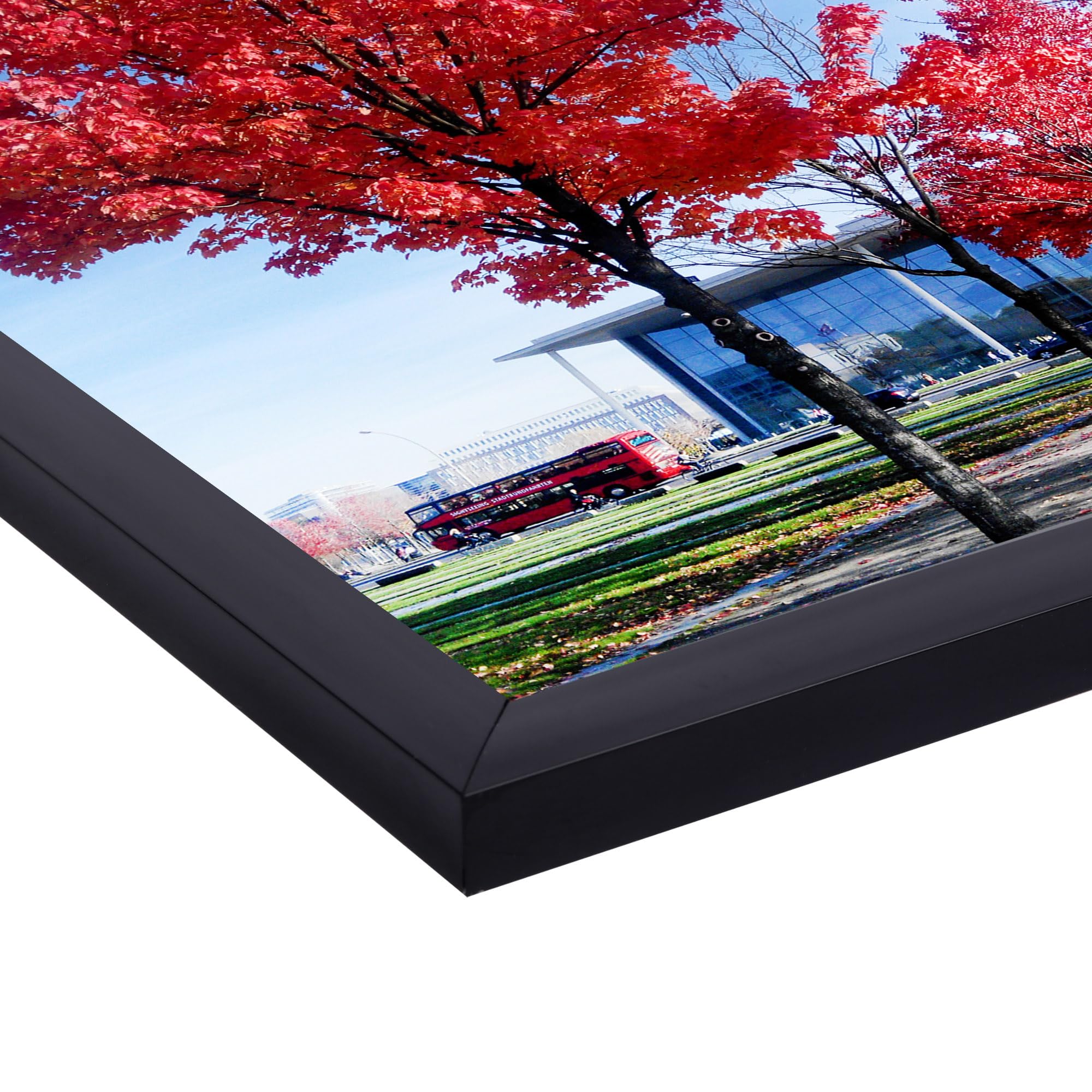 Medog 14x18 Poster Frame Black, Display Pictures 11x14 Picture Frame Set of 2,or With Mat 14x18 Poster Gallery Frame
