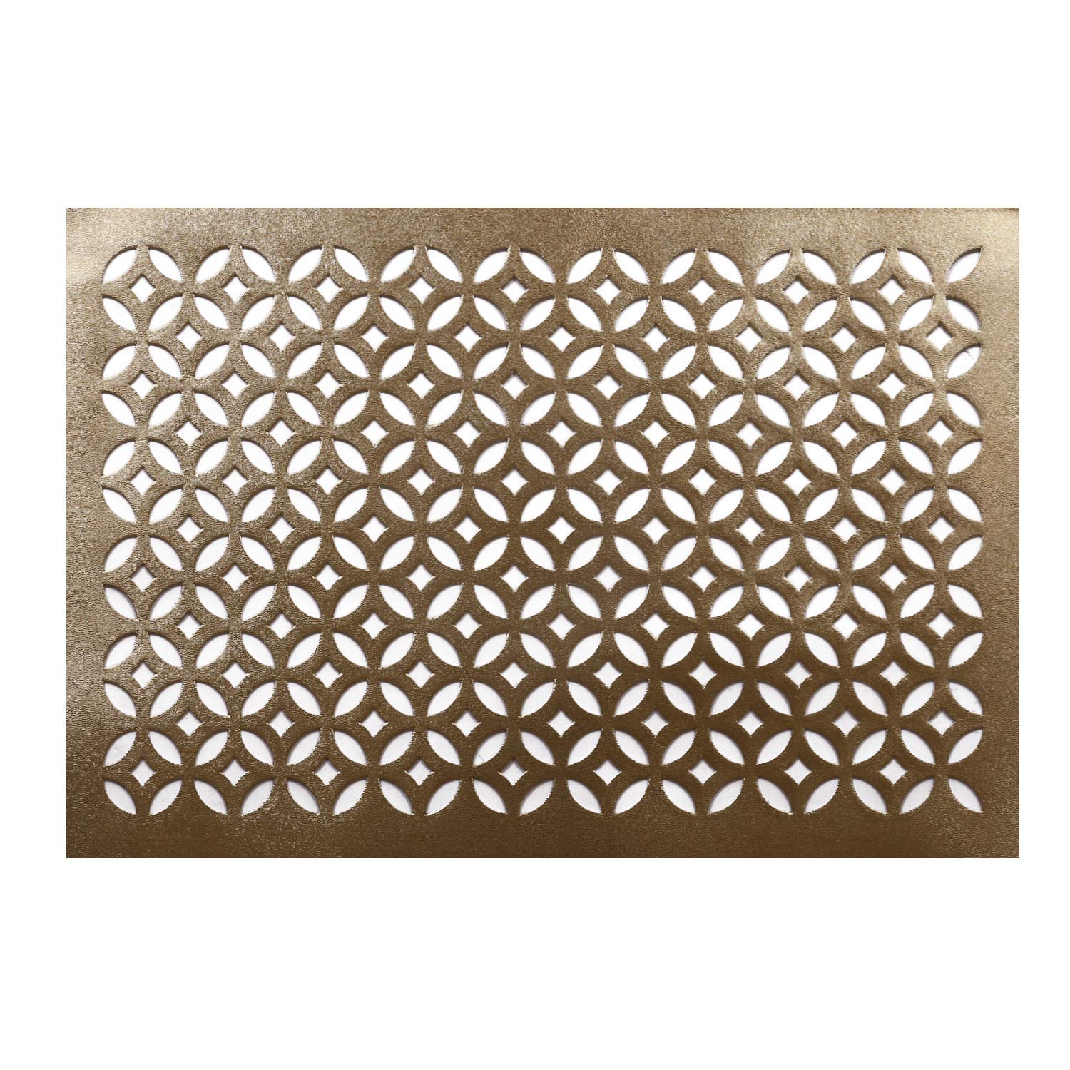 Kuber Industries Pvc Soft Leather 6 Pieces Dining Table Placemat Set (Gold) -Ctktc29146