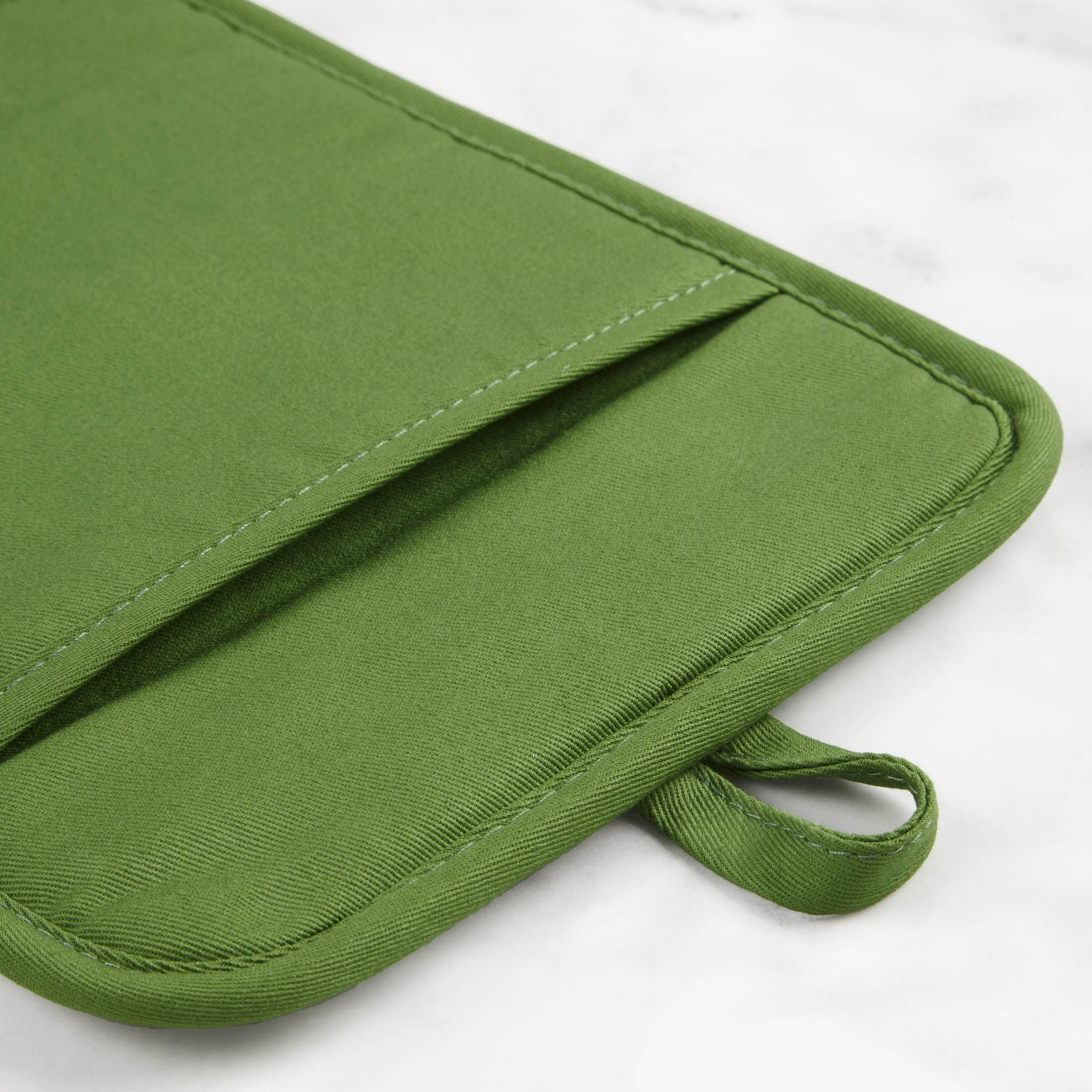 Kitchenaid Ribbed Soft Silicone Pot Holder 2-Pack Set, Matcha, 7''X9''