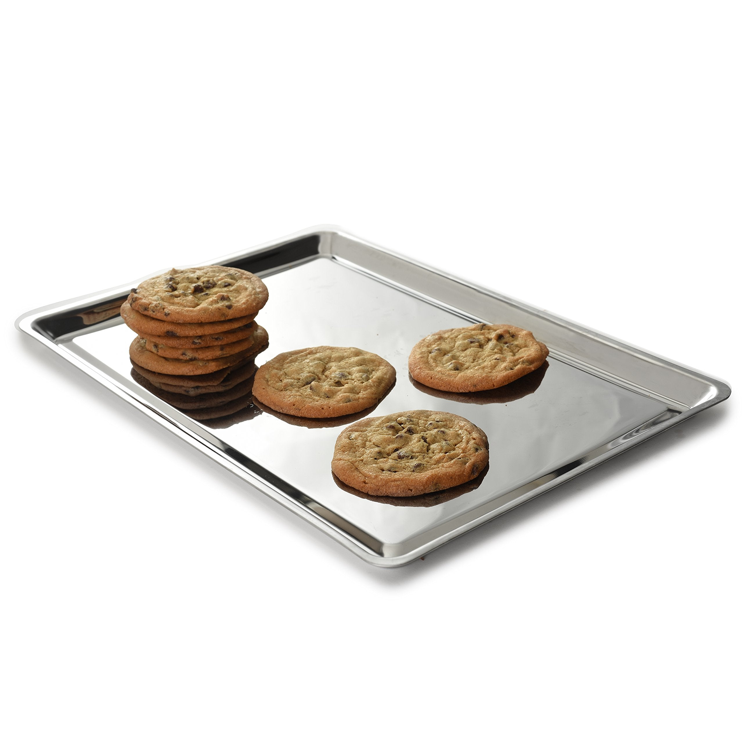 Norpro Stainless Steel Jelly Roll Baking Pan, 15"x10"x1", Chrome, Model 3865