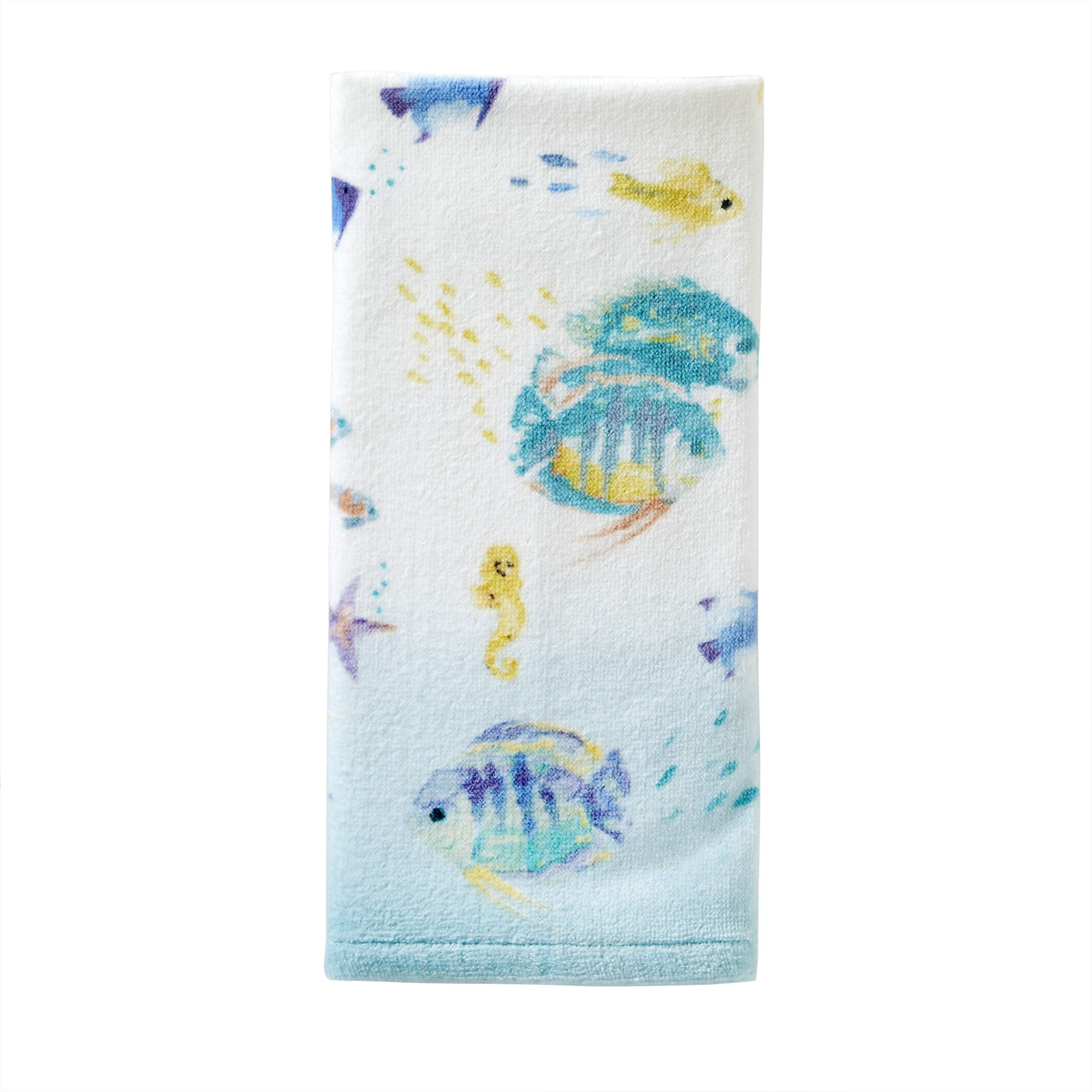 Skl Home Ocean Watercolor Hand Towel, Multi (2-Pack)