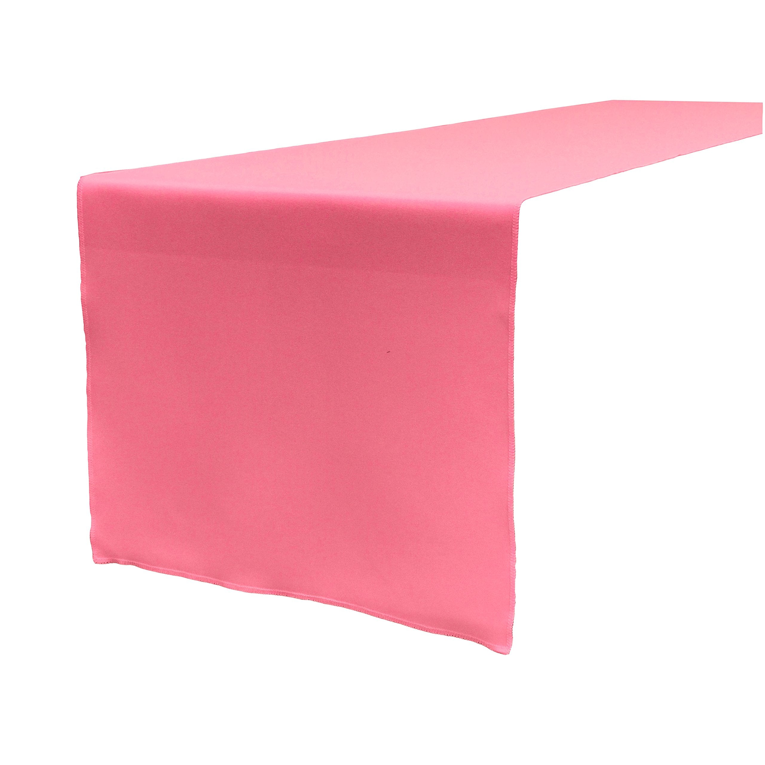 LA Linen Polyester Poplin Table Runner 14  by 108-Inch  Hot Pink