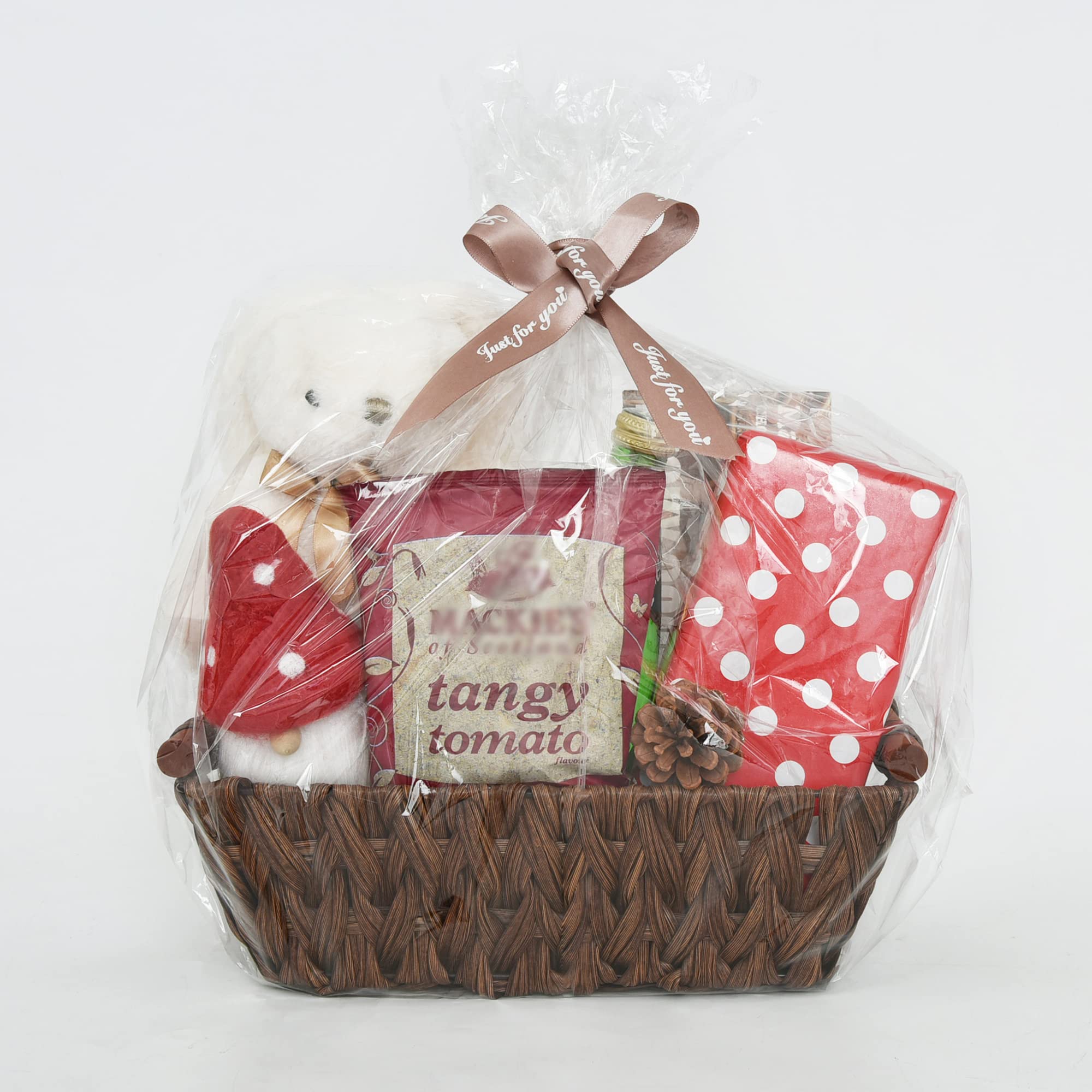 Granny Says Wicker Storage Baskets, Waterproof Wicker Basket With Handles, Woven Storage Bins For Pantry, Brown, 2-Pack