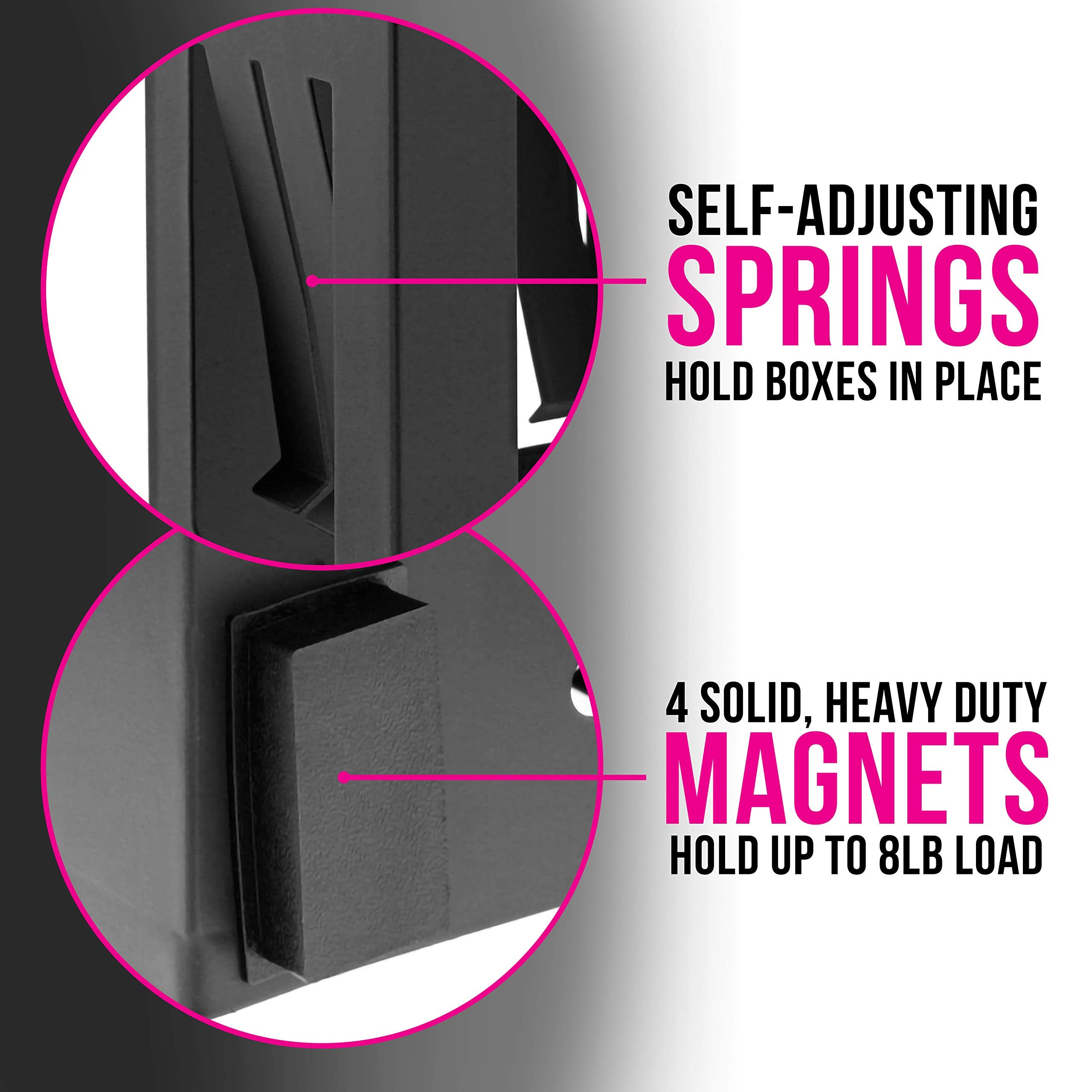 Tcp Global Magnetic Glove And Tissue Dispenser Holder - Holds Boxes Of Gloves, Towels, Wipes, Tissues - Mount Onto A Tool Box Or