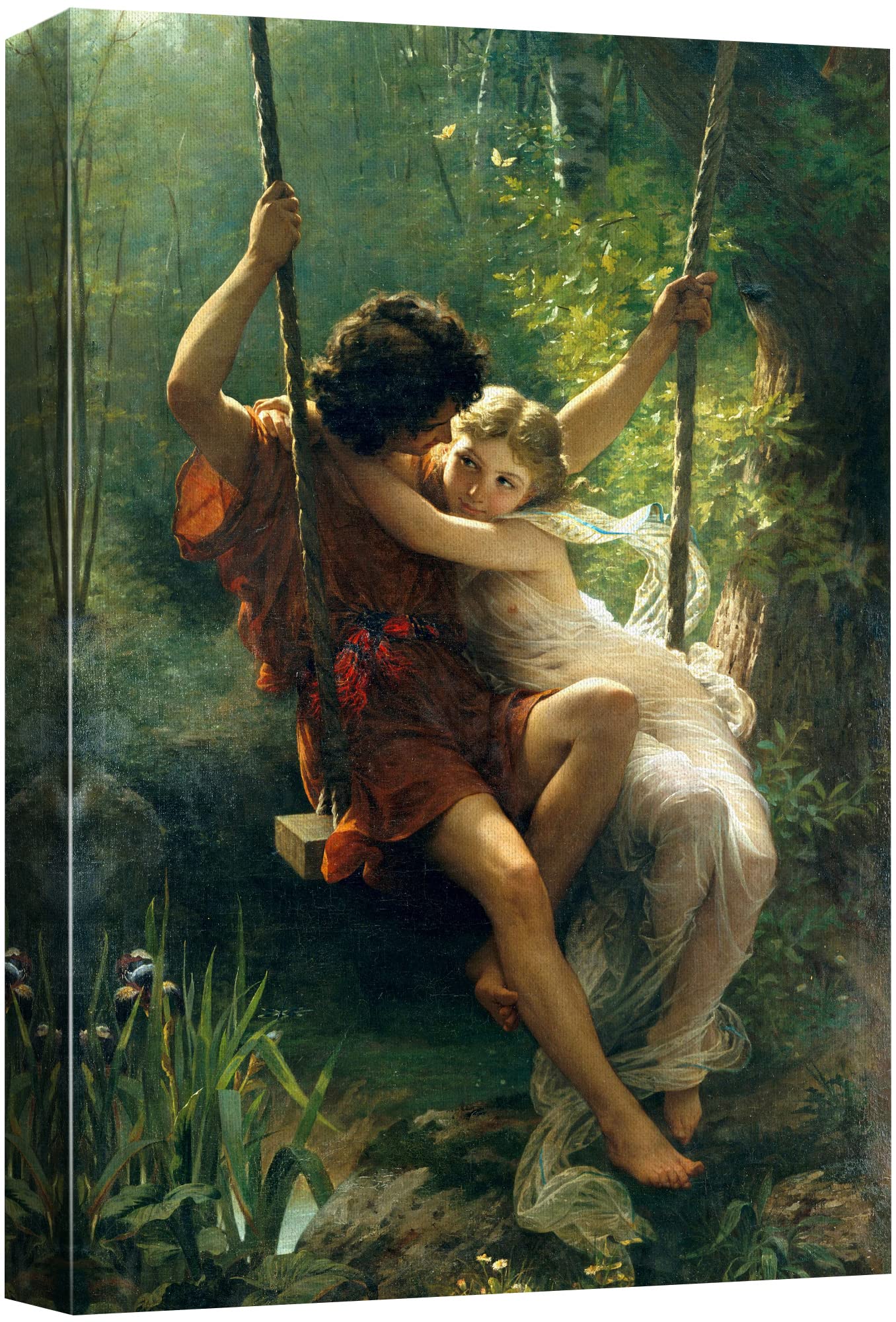 Spring Time By Pierre Auguste Cot Giclee Canvas Prints Wrapped Gallery Wall Art Stretched And Framed Ready To Hang - 16'' X 24''