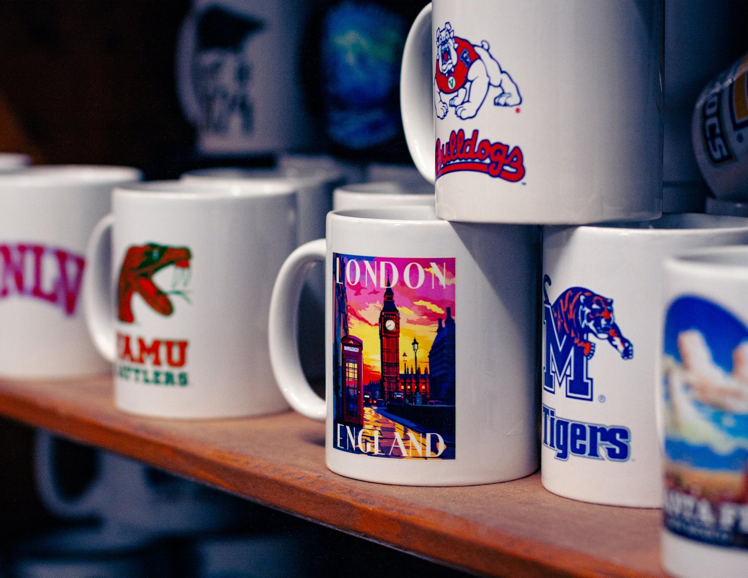 Baylor Bears Black Ceramic Mug (Black). Officially Licensed Collegiate Product