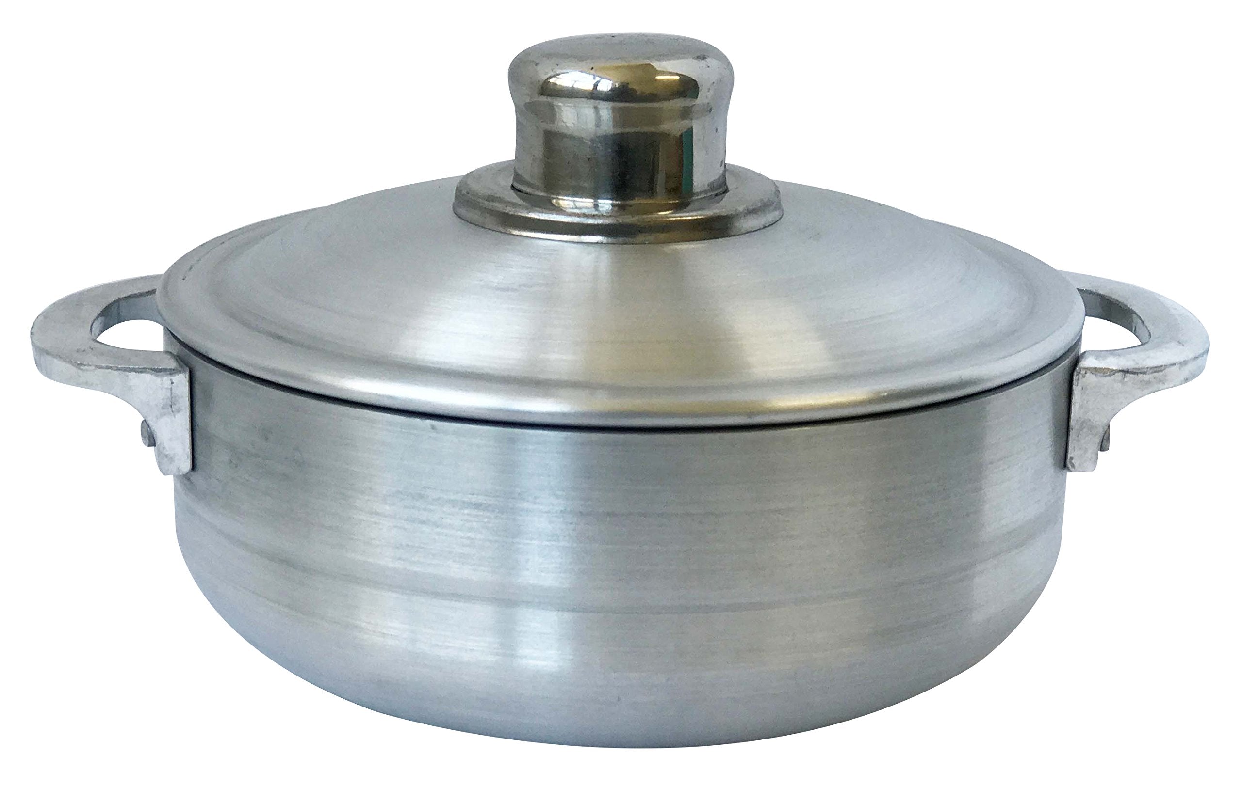 Wees Beyond Heavy Gauge Caldero Dutch Oven with Aluminum Lid, 1.8 quart, Silver