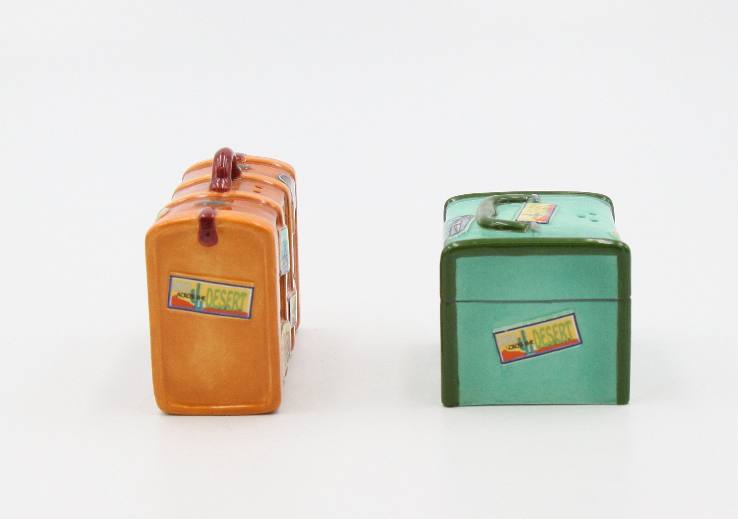 Appletree Design Road Trip Luggage Salt And Pepper Set, 2-3/8-Inch, 1-3/4-Inch