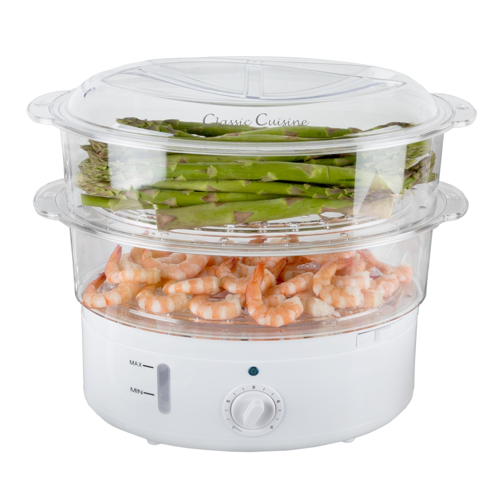 Vegetable Steamer and Rice Cooker - 6.3 Quart Electric Steamer for Cooking Healthy Fish, Eggs, Vegetables, Rice, and Baby Food b