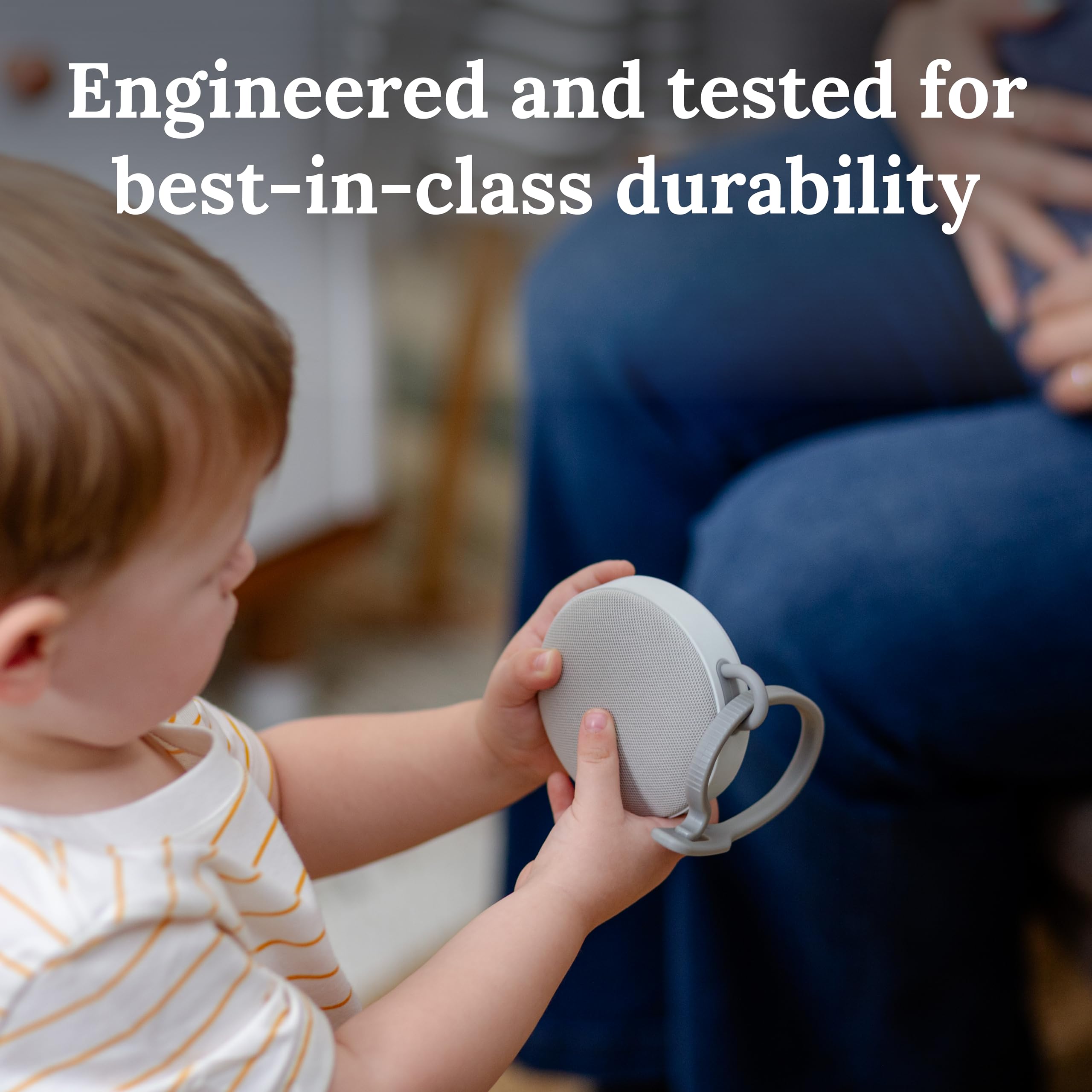 Yogasleep Hushh 2 Portable Sound Machine For Baby And Kids, Backlit Buttons & Night Light, More Durability, 6 Soothing Natural S