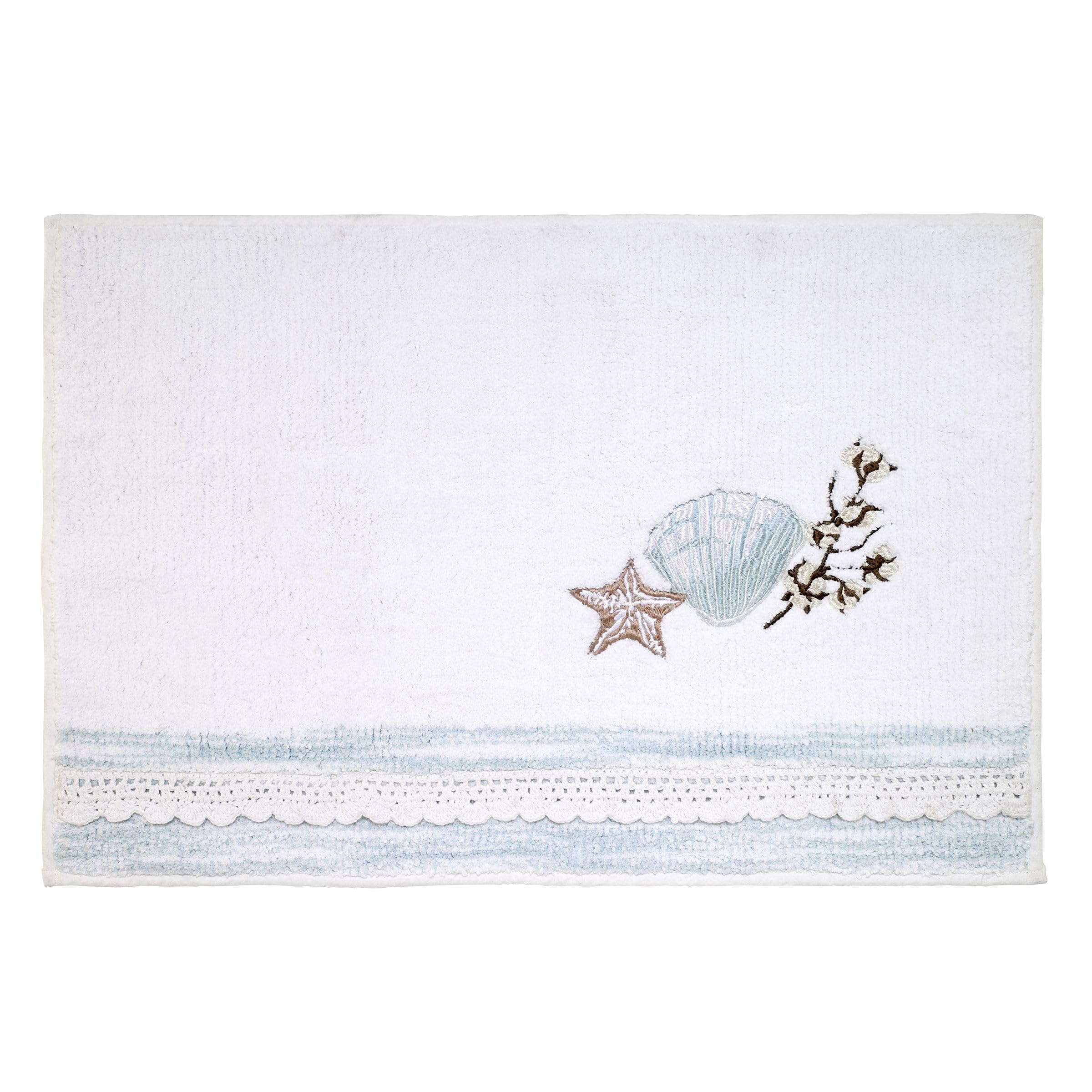 Avanti Linens - Bathroom Rug, Soft & Aborbsent Bath Mat, Farmhouse Inspired Bathroom Accessories (Farmhouse Shell Collection)