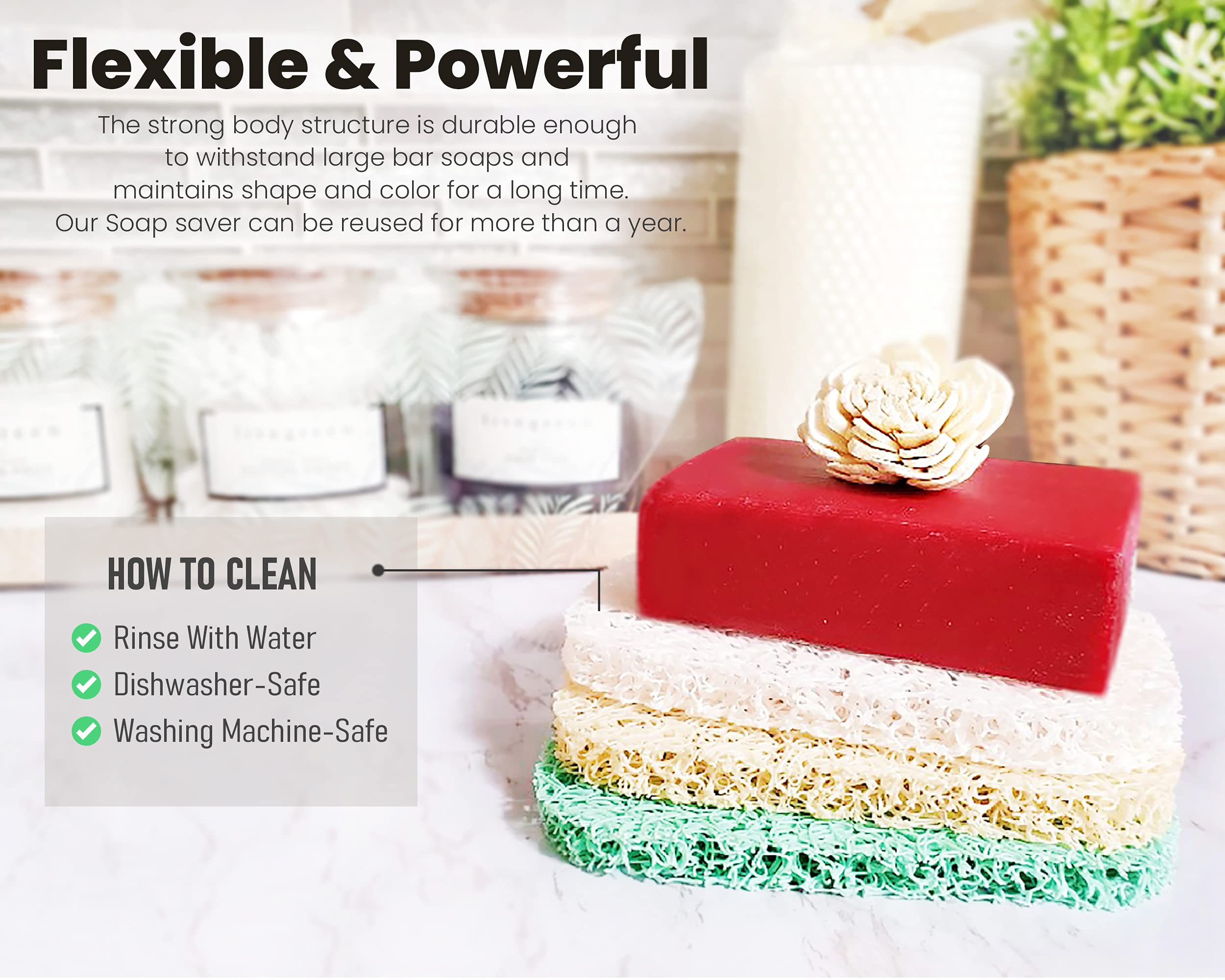 It'S Senah [8Pack Keep Soap Clean & Fresh Bathroom Soap Dishes, Soap Saver Set | Eco-Friendly, Recyclable | Flexible & Durable S