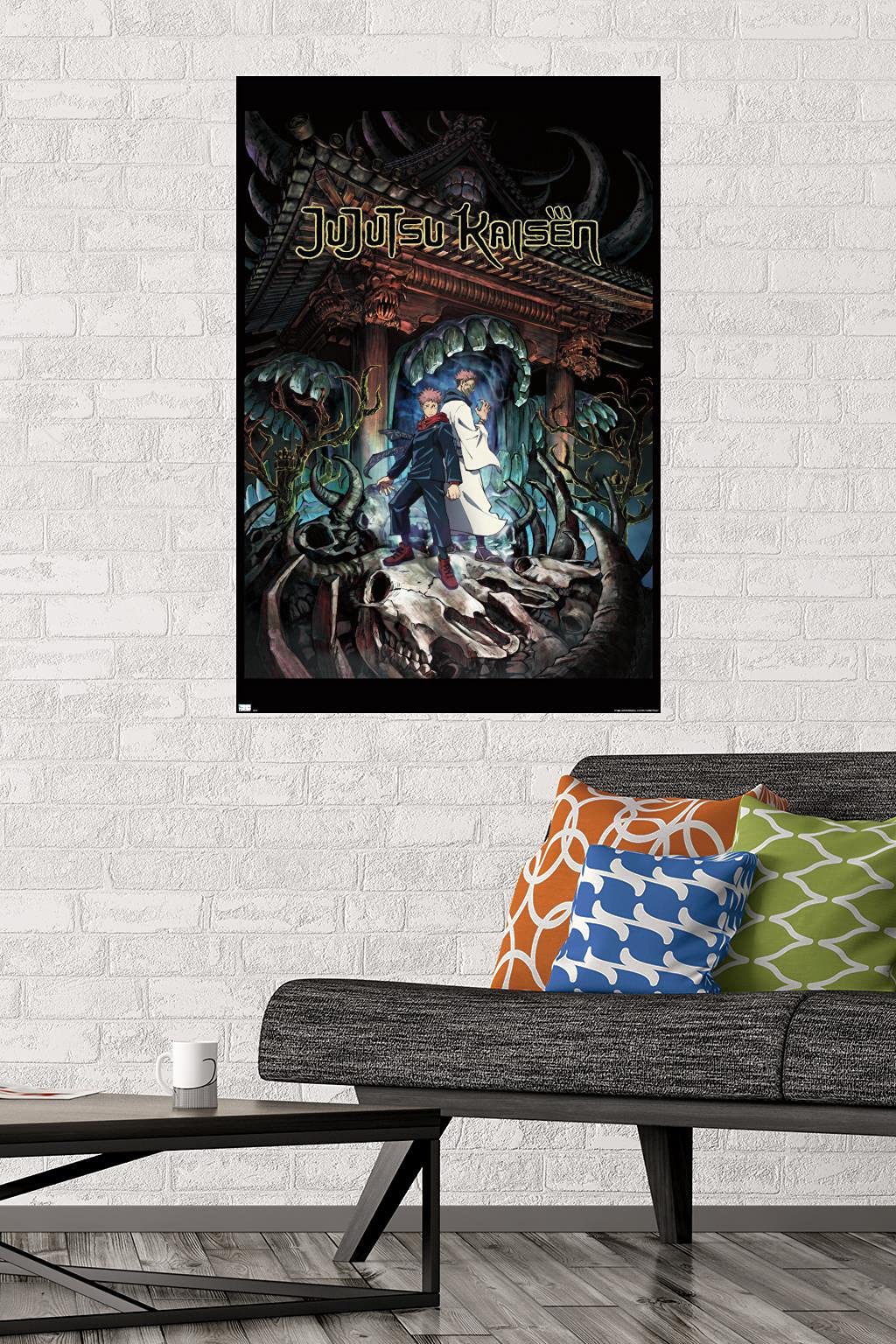Trends International Jujutsu Kaisen - Key Art English Wall Poster, 22.37'' X 34.00'', Premium Unframed Version