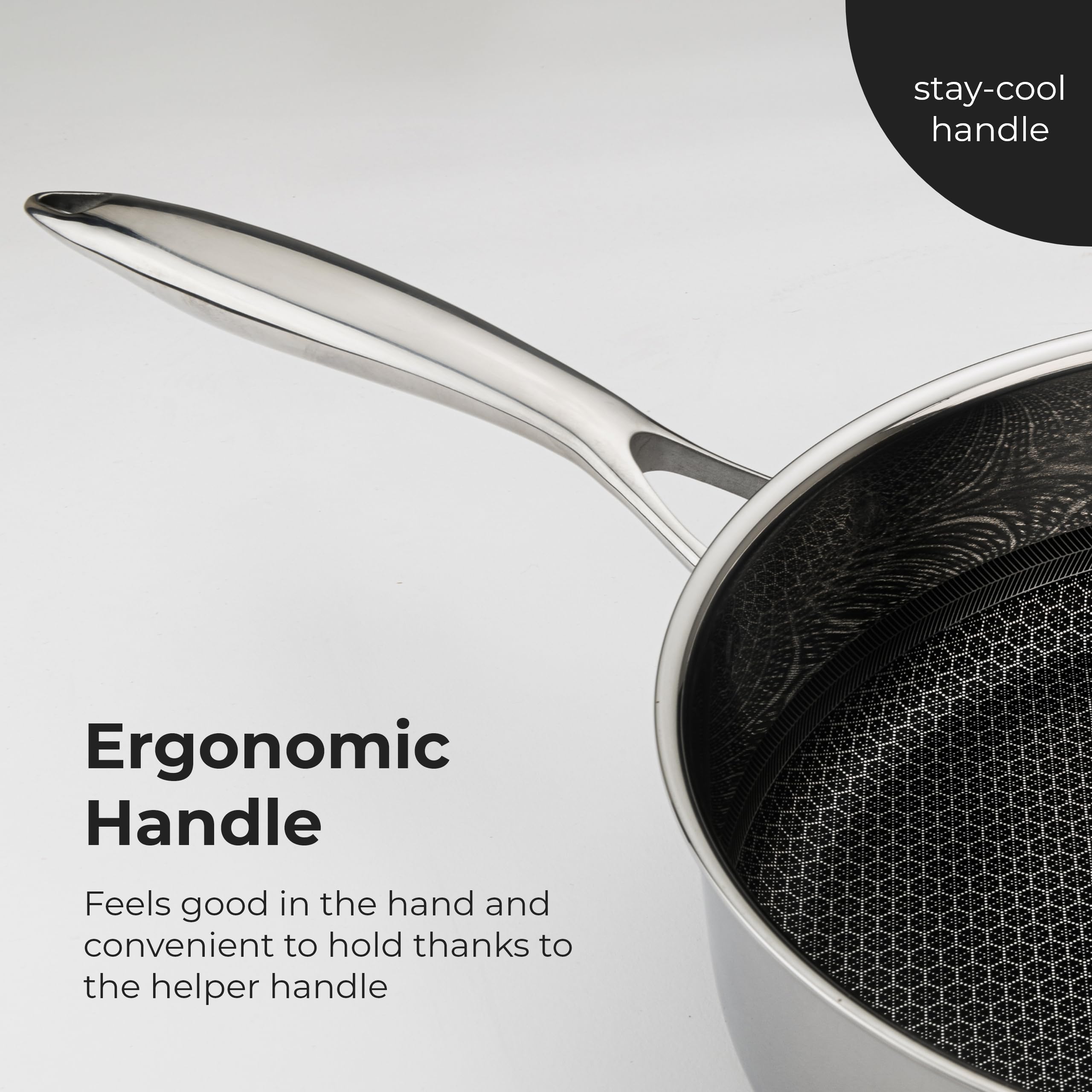 Black Cube Quick Release Cookware, Saucepan With Lid, 8-Inch/2.5 Quart