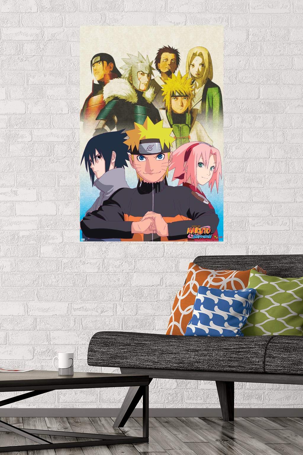 Trends International Naruto Shippuden - Key Art Wall Poster, 22.375'' X 34'', Unframed Version