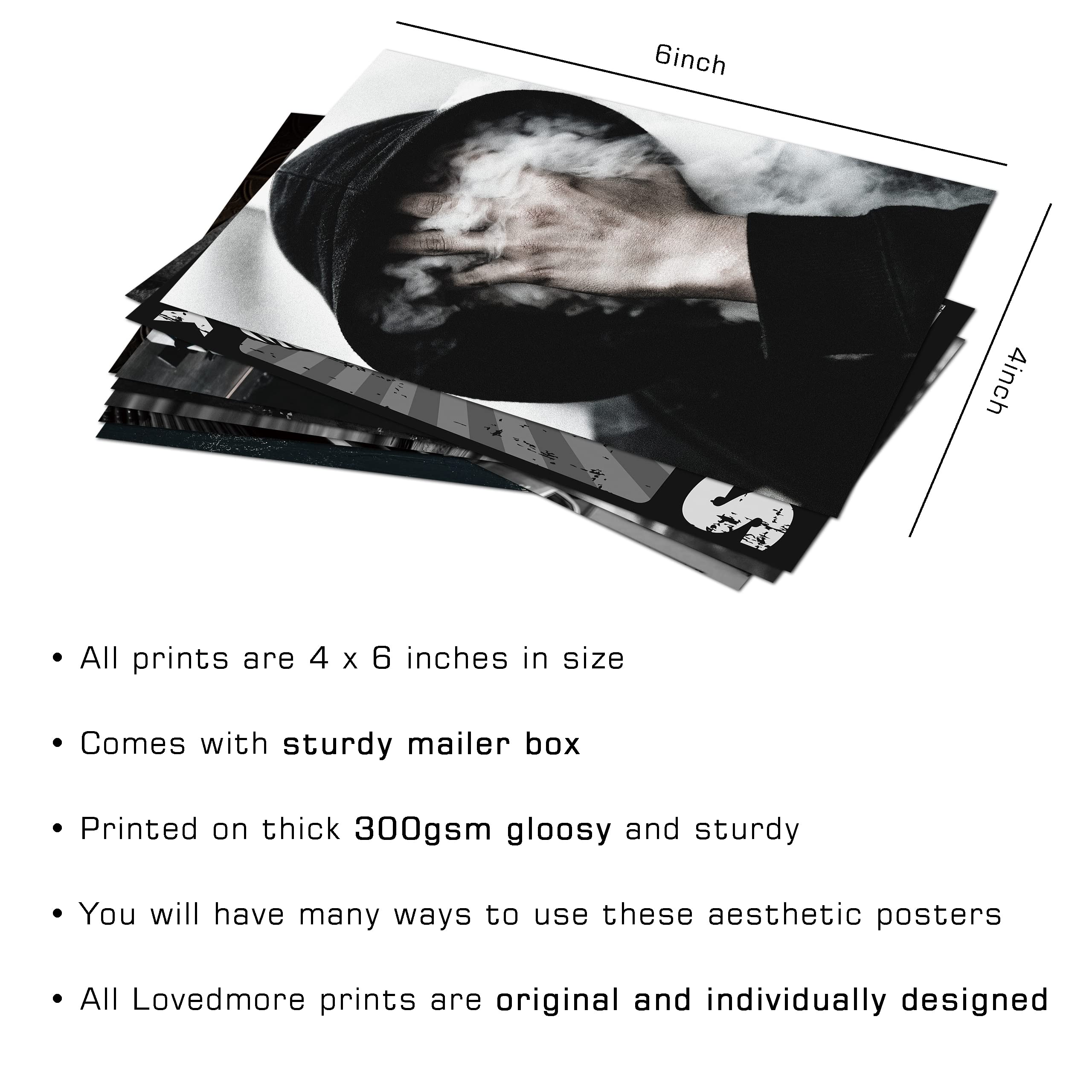 Photo Collage Kit Gloomy For Wall, 100 Pictures Black And White Aesthetic Posters For Wall Decor | Dark Academia Retro Decor For