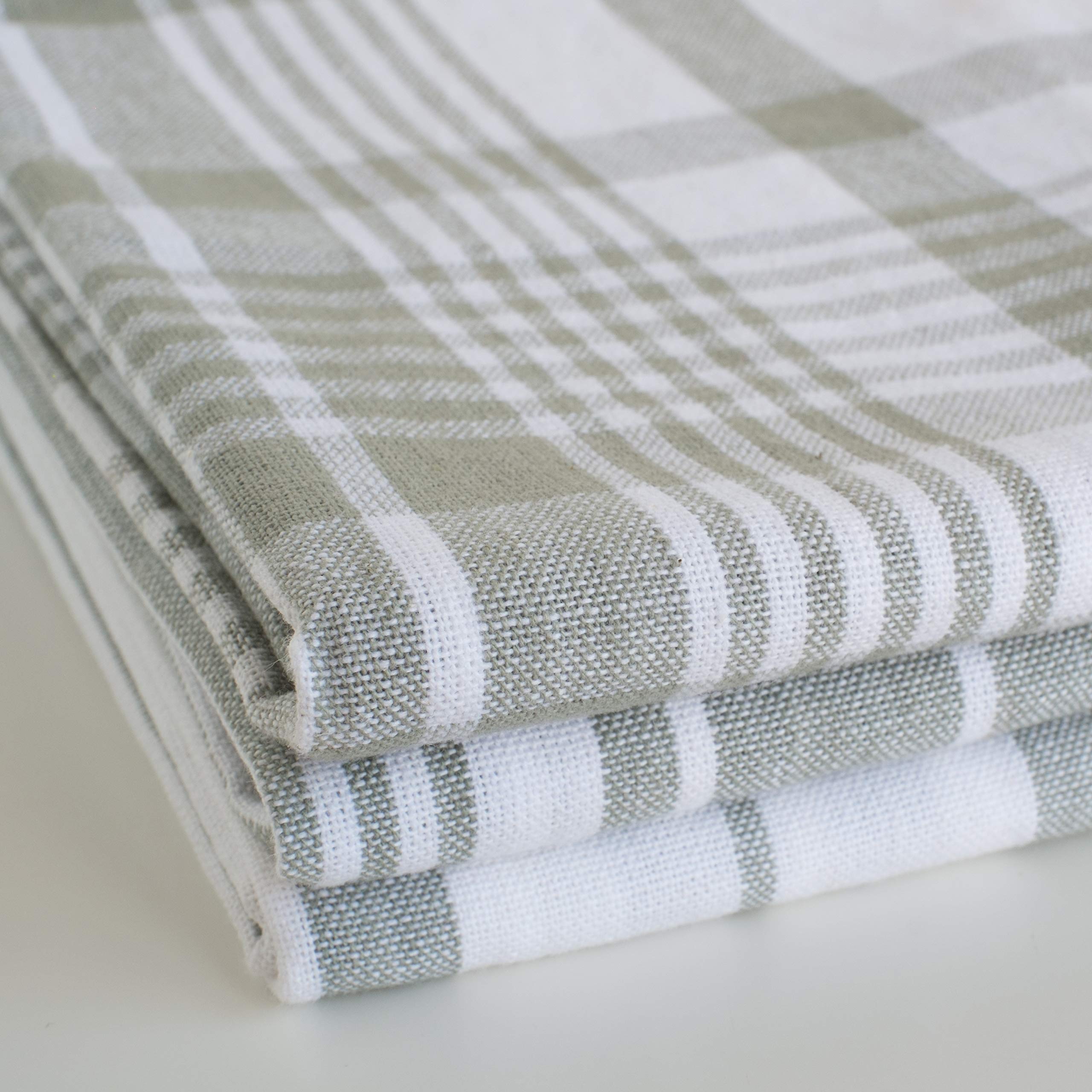 Now Designs Jumbo Pure Kitchen Towel, London Grey, Set Of 3