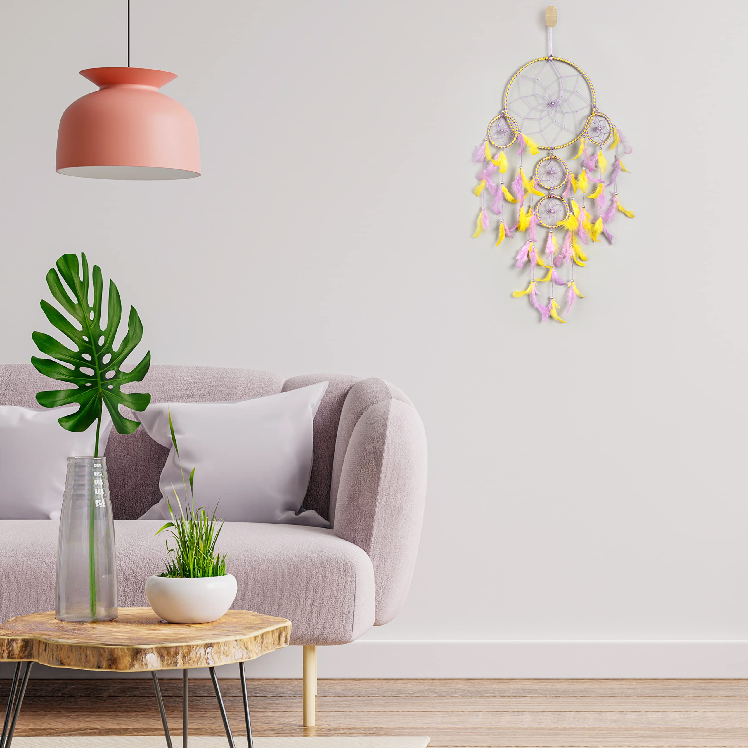 DULI Dream Catcher Wall Hanging for Bedrooms, Living Room, Home Decor Wall Hanging Design, Garden, Restaurants, Cafe, & Party, D