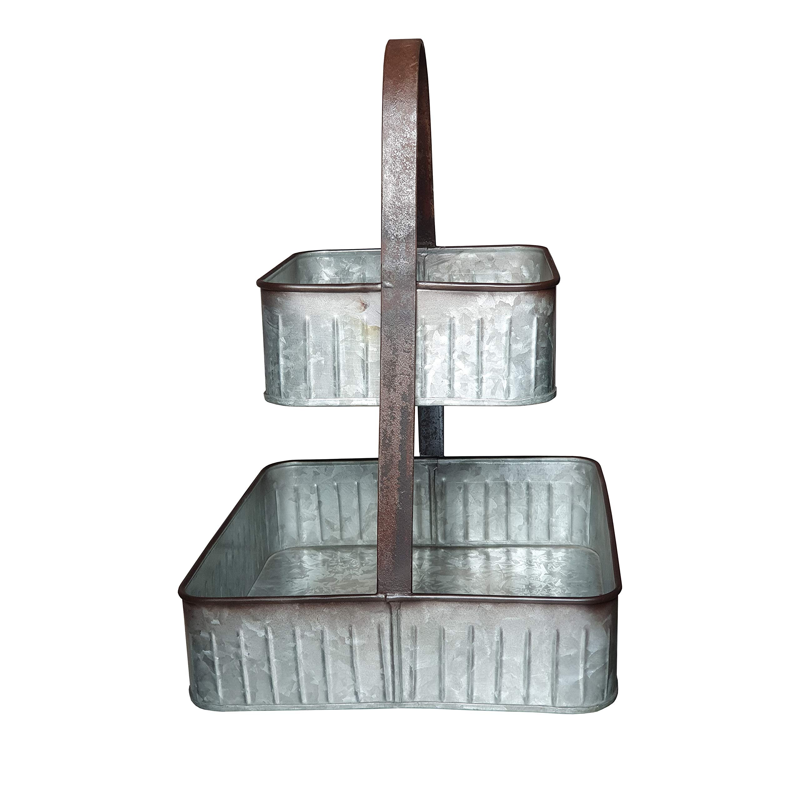 Two-Tiered Corrugated Square Tray