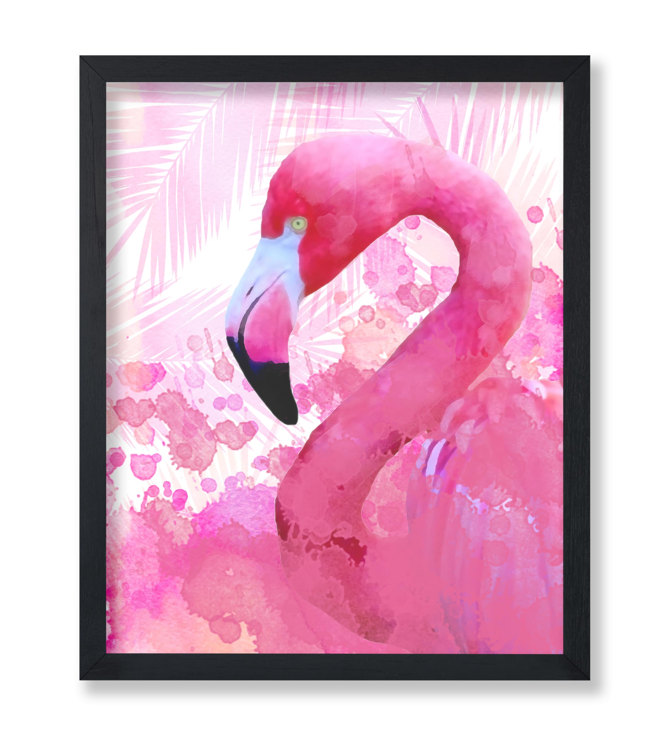 Poster Master Vintage Illustration Poster - Retro Animal Print - Gift for Artist, Friend - Flamingo, Summer, Tropical, Watercolo
