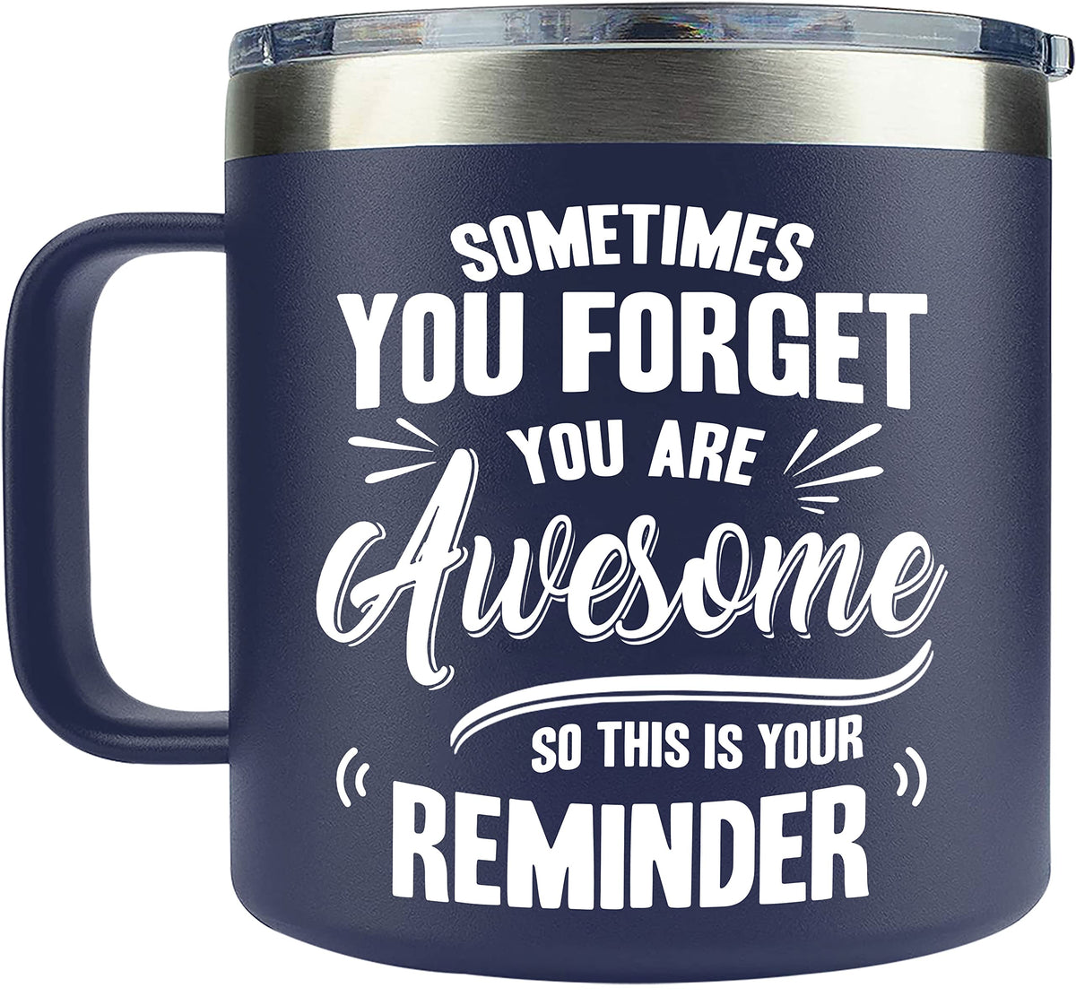 Birthday Gifts For Men Unique - Gifts For Men On Valentines, Fathers Day - Mens Gifts - 14 Oz Coffee Men Mug Stainless Steel - I