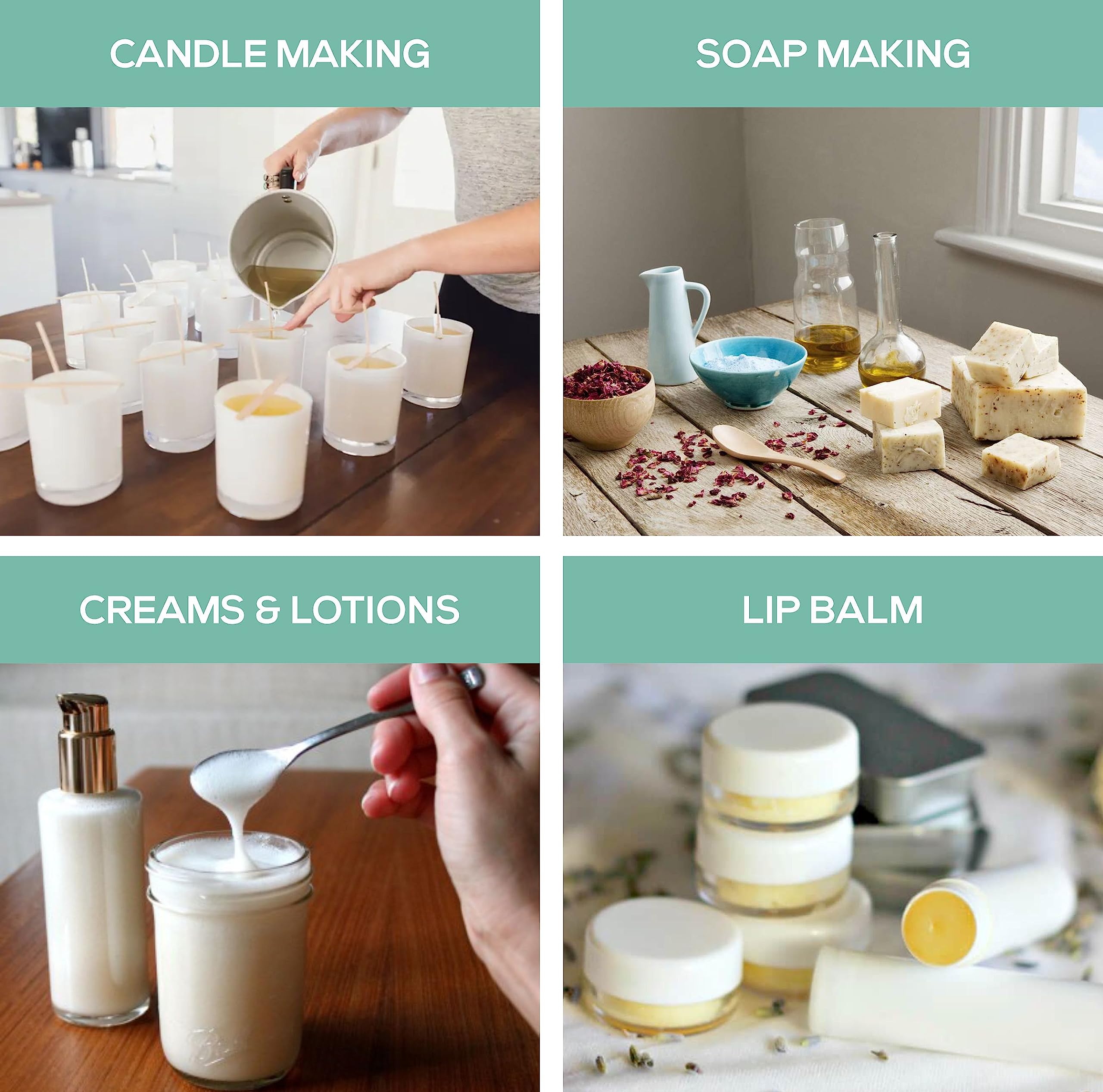 Candelilla Wax Pellets 8 oz. 100% Pure Natual Food Grade Vegan Wax For DYI Lip Balm, Soap and Candle Making, Creams and Lotions.