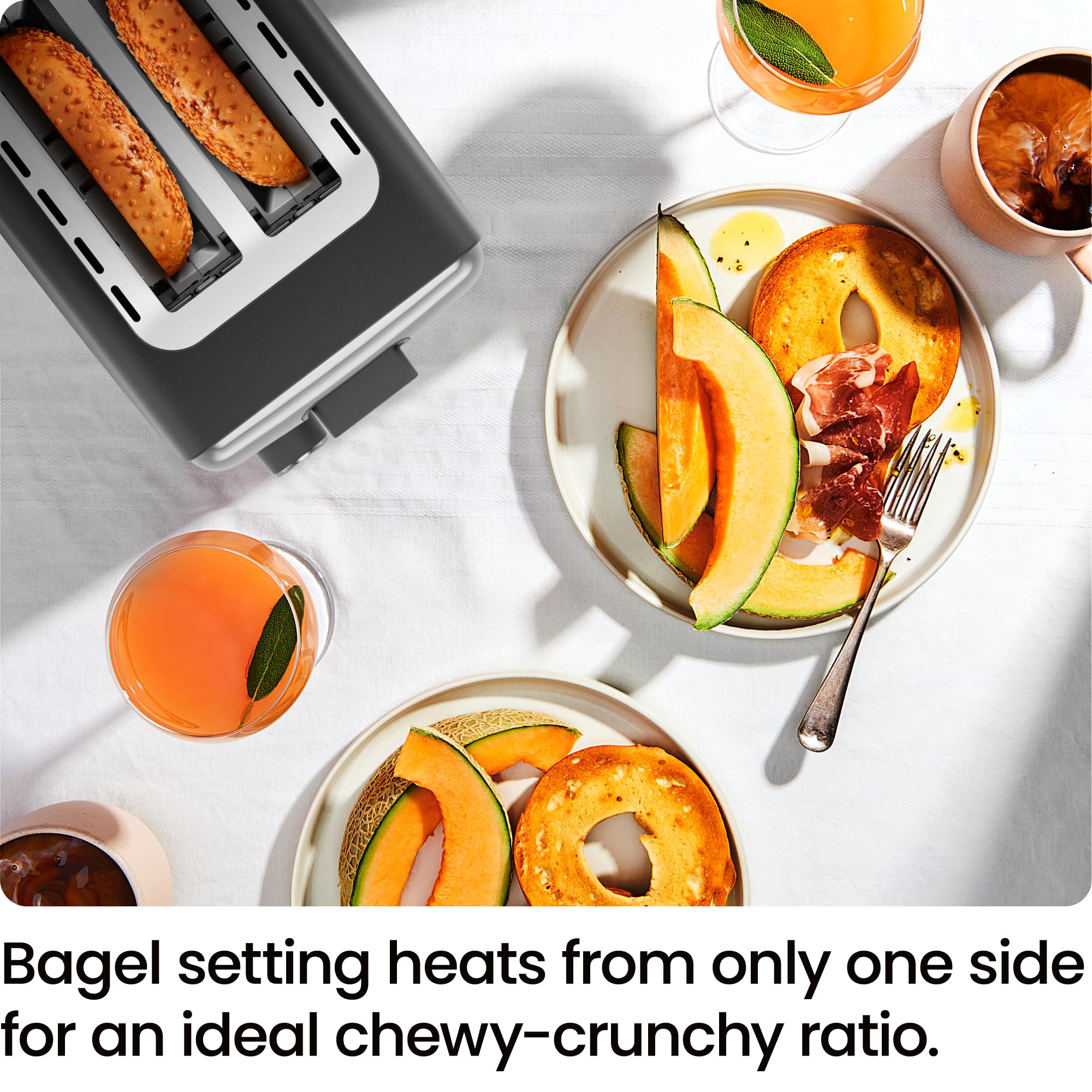 Chefman 2 Slice Toaster, 7 Shade Settings, Removable Crumb Tray, Thick Bread And Bagel Toaster With Defrost And Cancel Buttons -