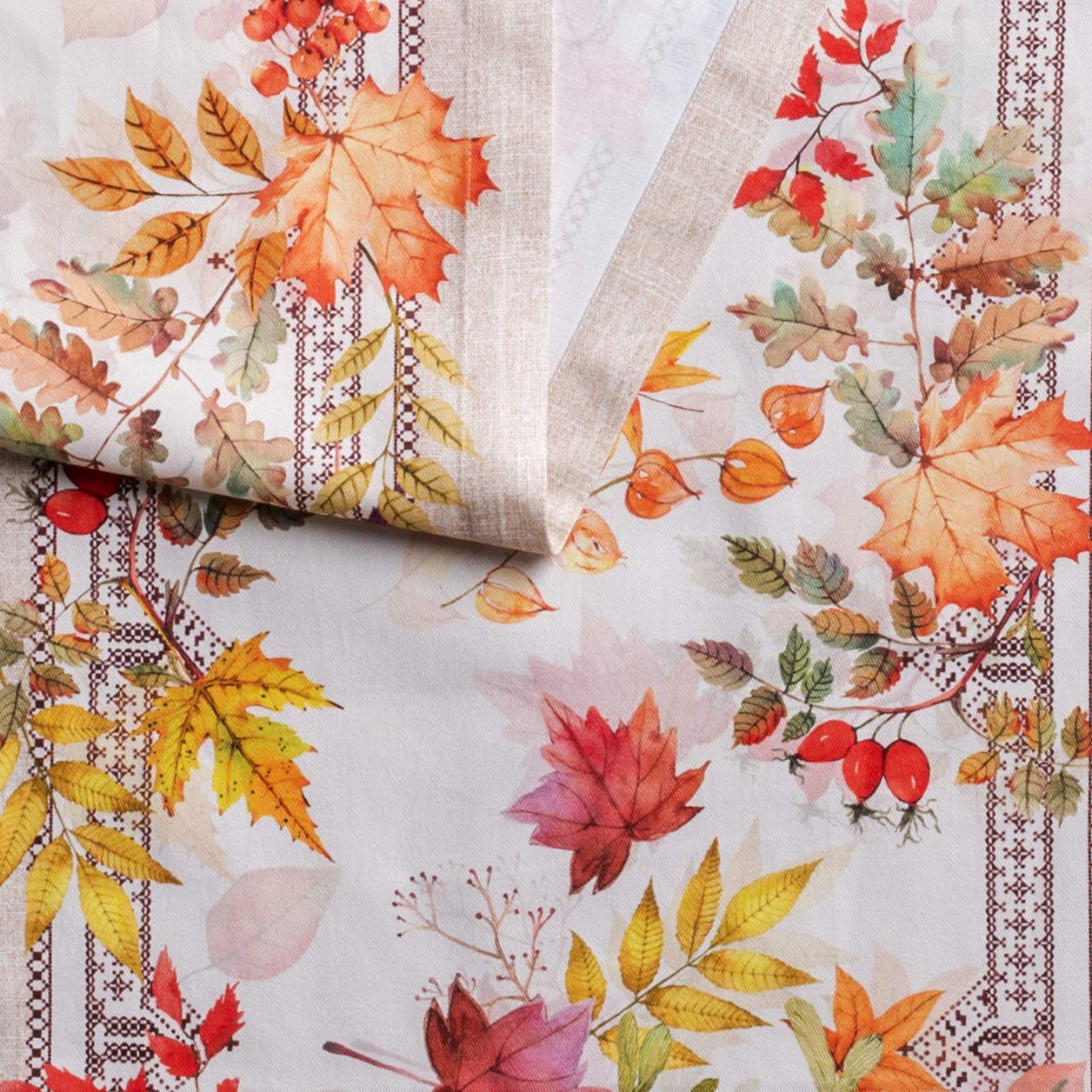 Maison D' Hermine Tablerunner 100% Cotton Table Runner Decorative Table Covers, Dining, Home, Banquet, Buffet, Amarante (Single