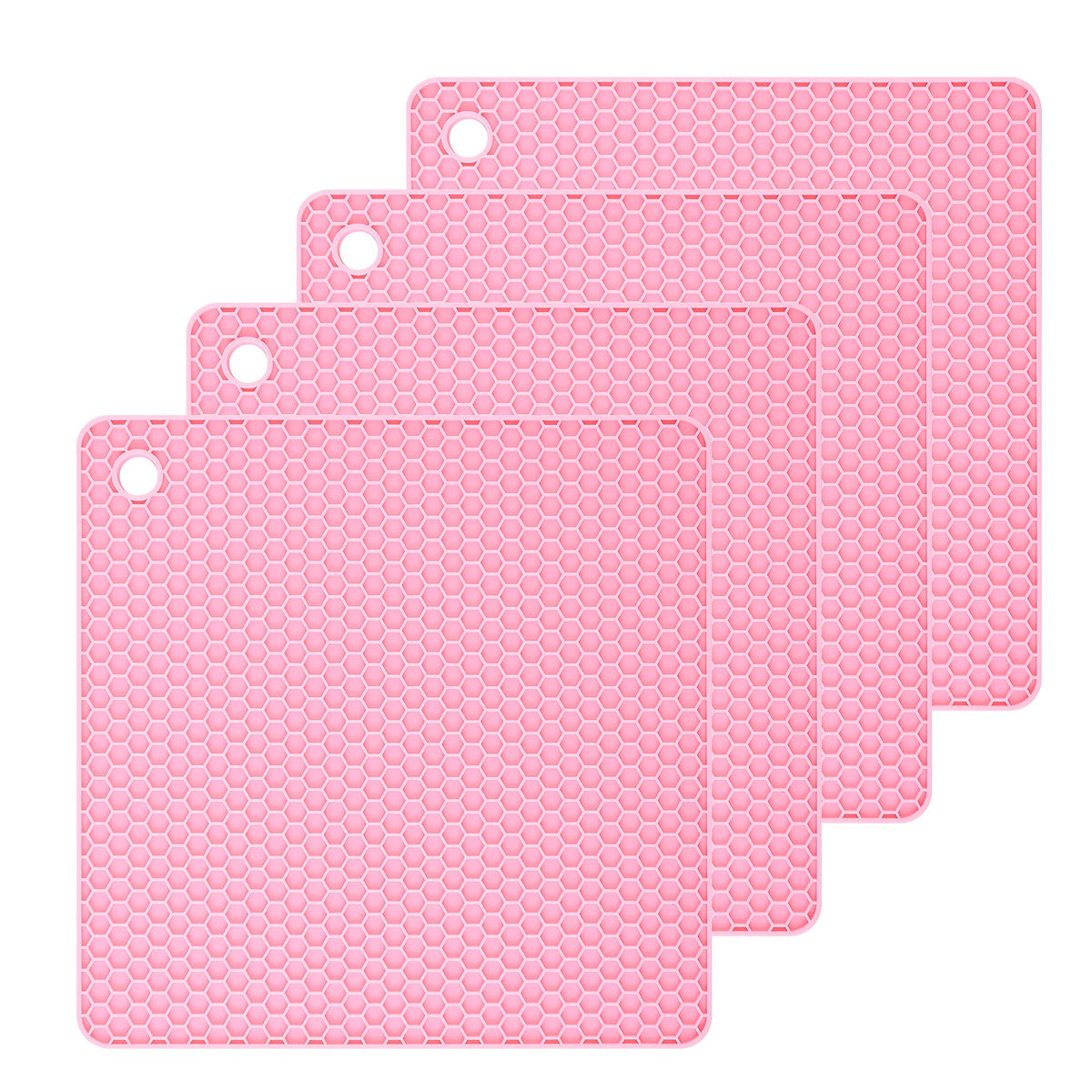 Smithcraft Silicone Trivets Mats Square Silicone Rubber Pot Holder Trivet Mat For Hot Pan And Pot Hot Pads Counter Mat Heat Resi