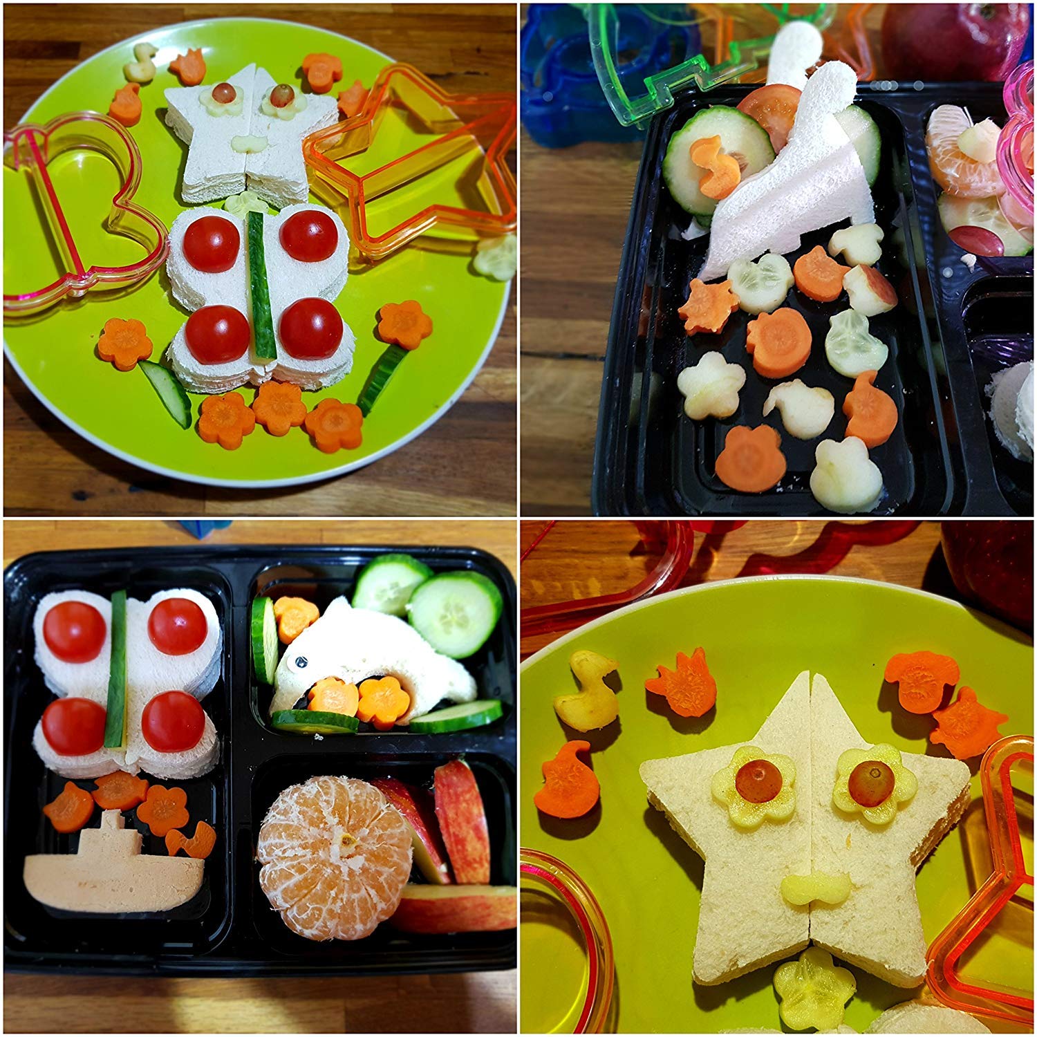 7 Pack Sandwich Cutters And Bread Crust Shape Remover For Kids, Messar Cute Animals Shapes Toast Mould Diy Sandwich Slicer Maker