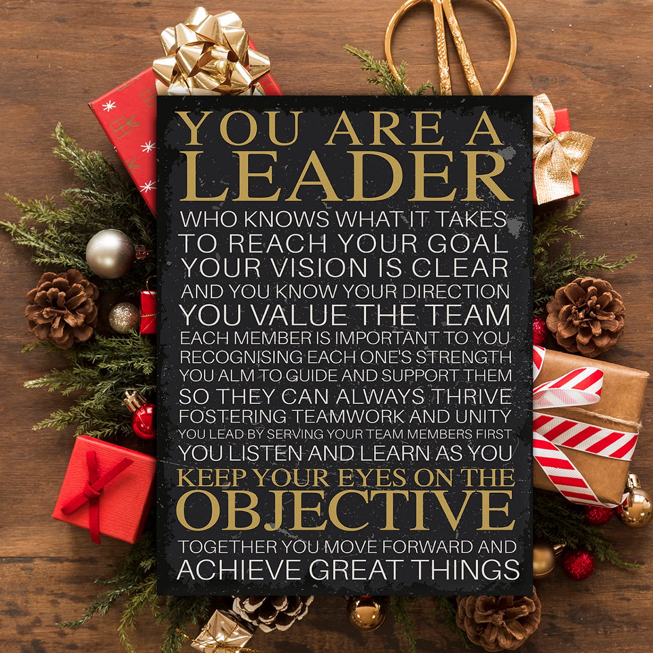 Positive Leadership Success Wall Art Canvas Print You Are A Leader Poster Framed Motivational Modern Painting For Office Home Wa