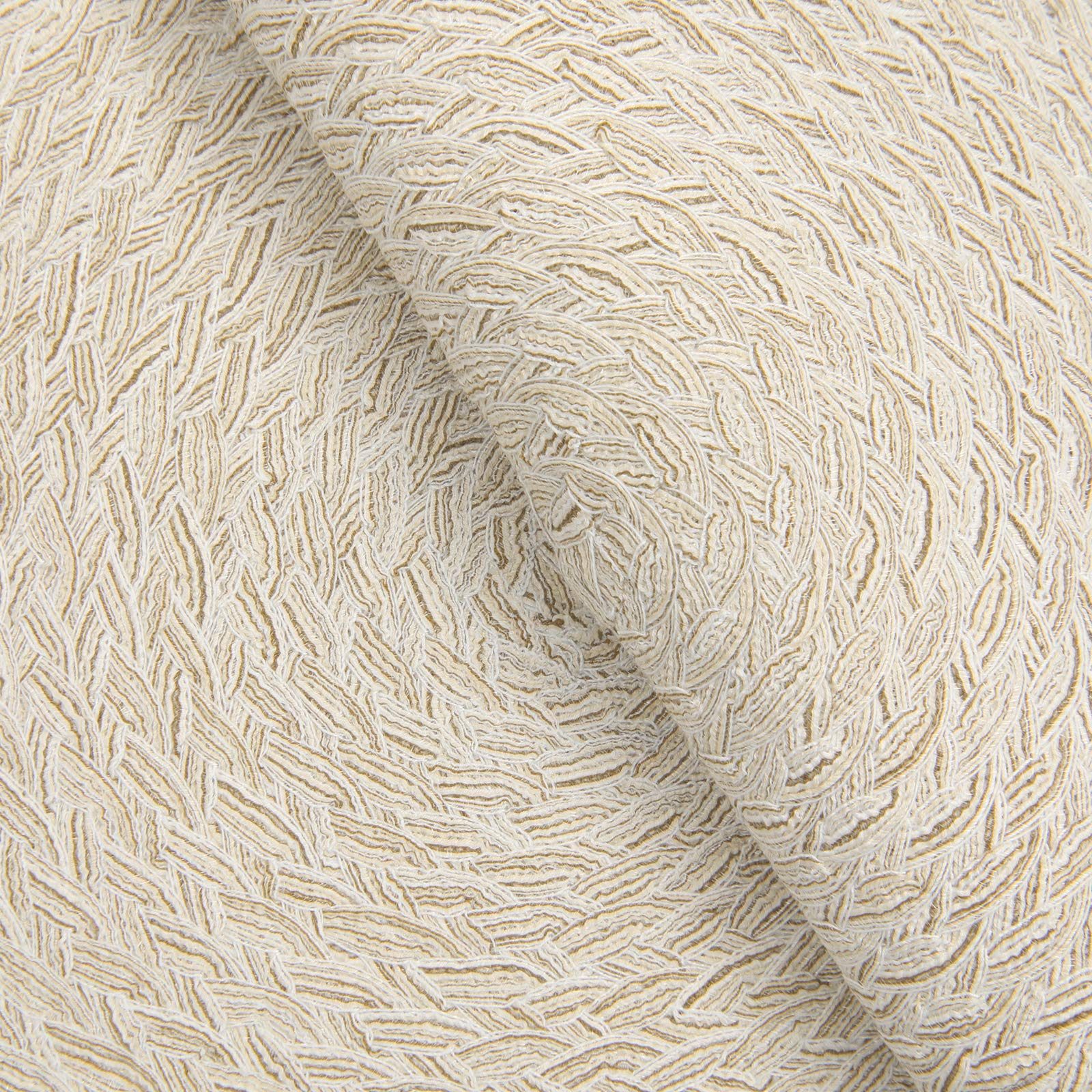 Topotdor Round 15 Inch Placemats Heat-Resistant Stain Resistant Anti-Skid Washable Polyproplene Table Mats(Khaki Beige, Set Of 6