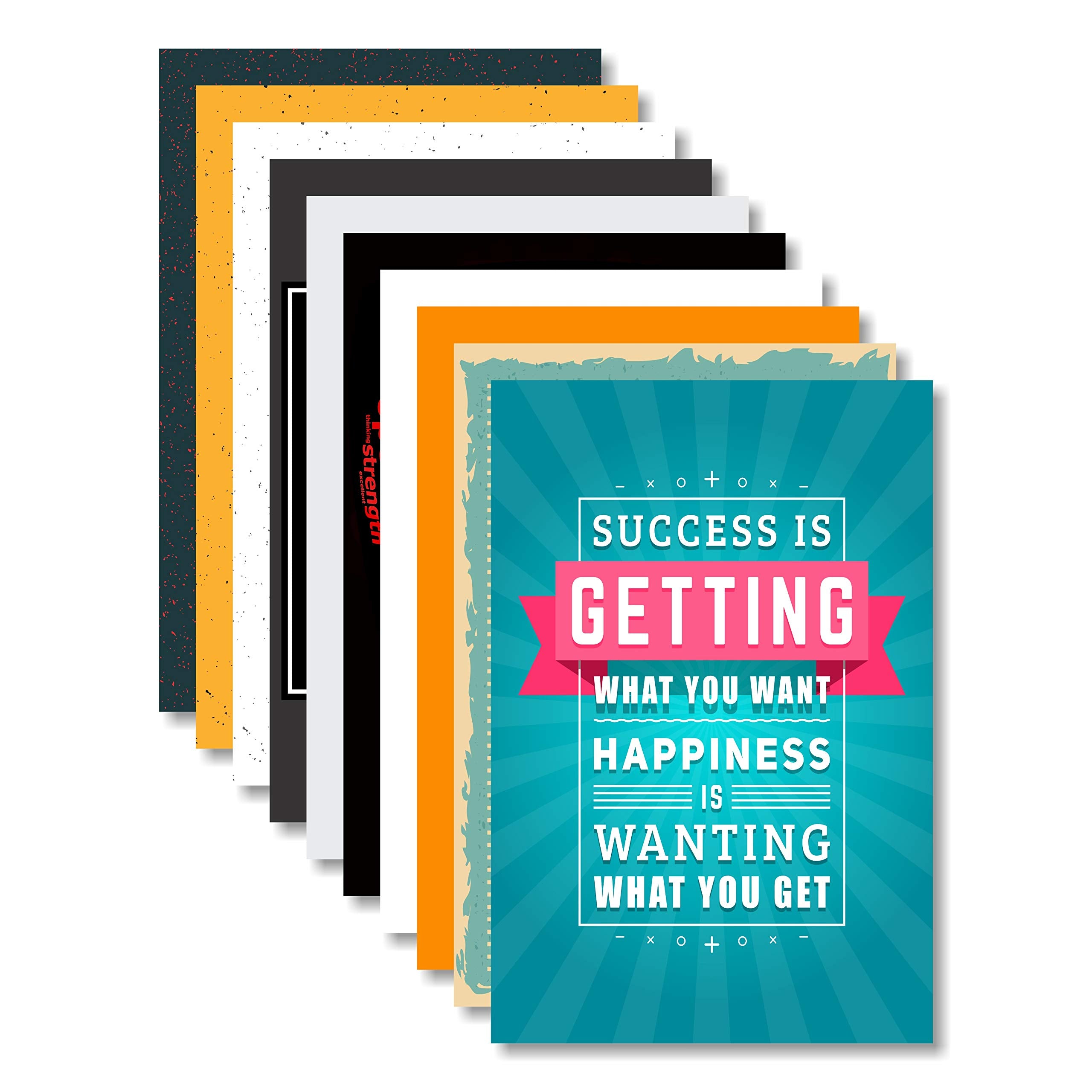 Printelligent Paper Motivational Quotes Posters, Multicolour, 12X18