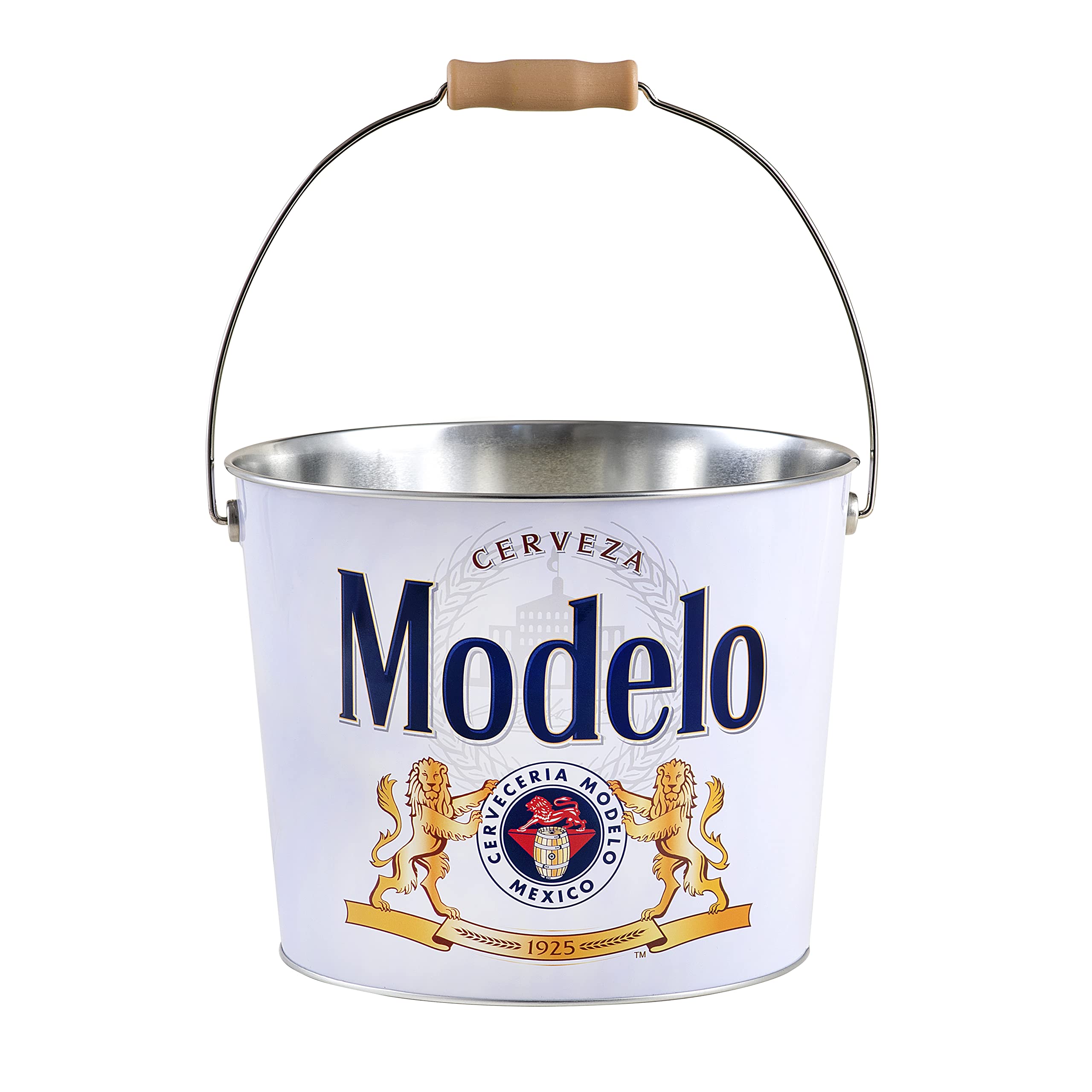 Modelo Beverage Bucket with Wire Handle Modelo (433317-12), White