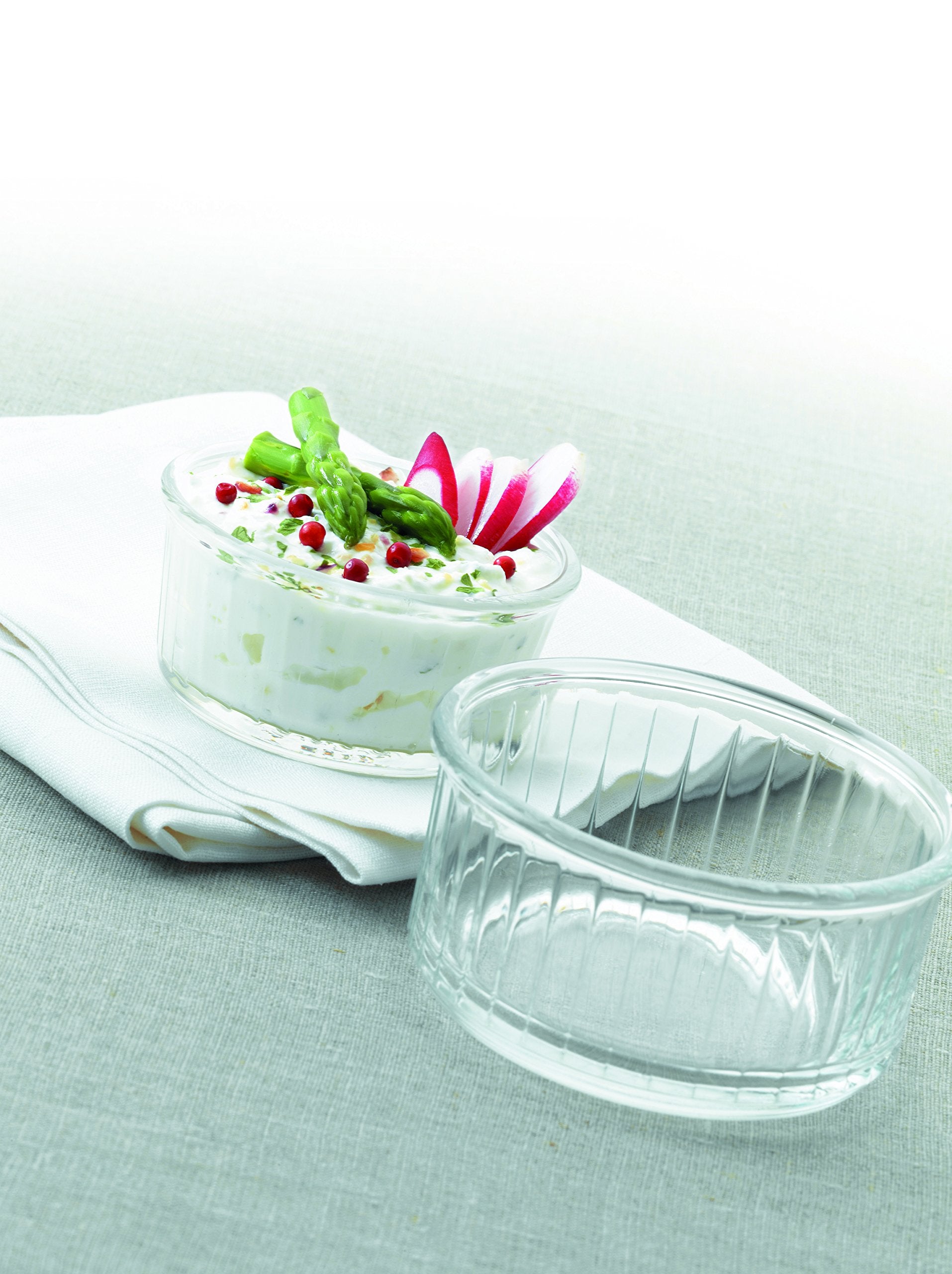 Duralex Made In France 4-Ounce Glass Ramekin, Set Of 4