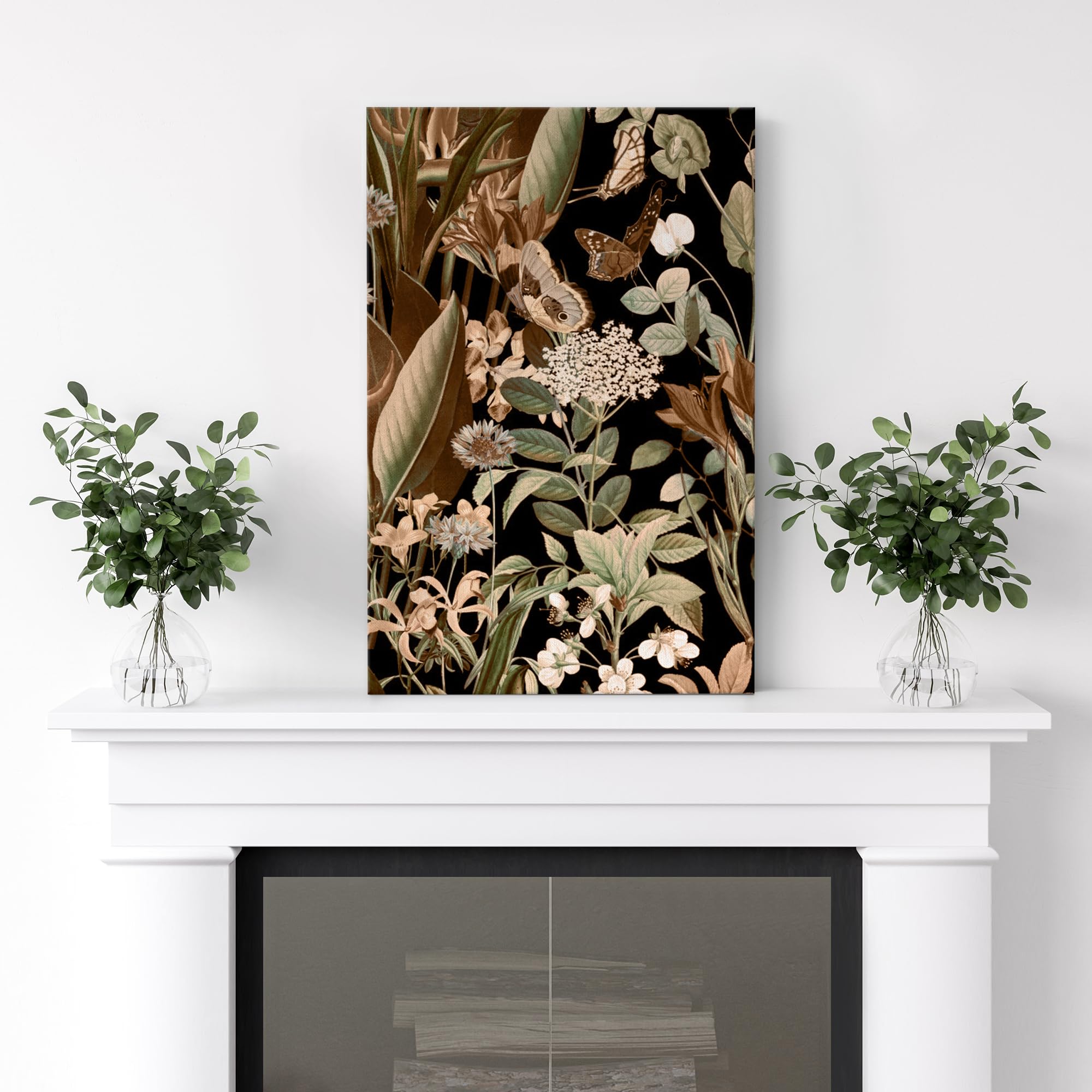 Wall26 Canvas Print Wall Art Exotic Butterfly And Botanical Intricate Nature Wilderness Photography Modern Art Decorative Countr