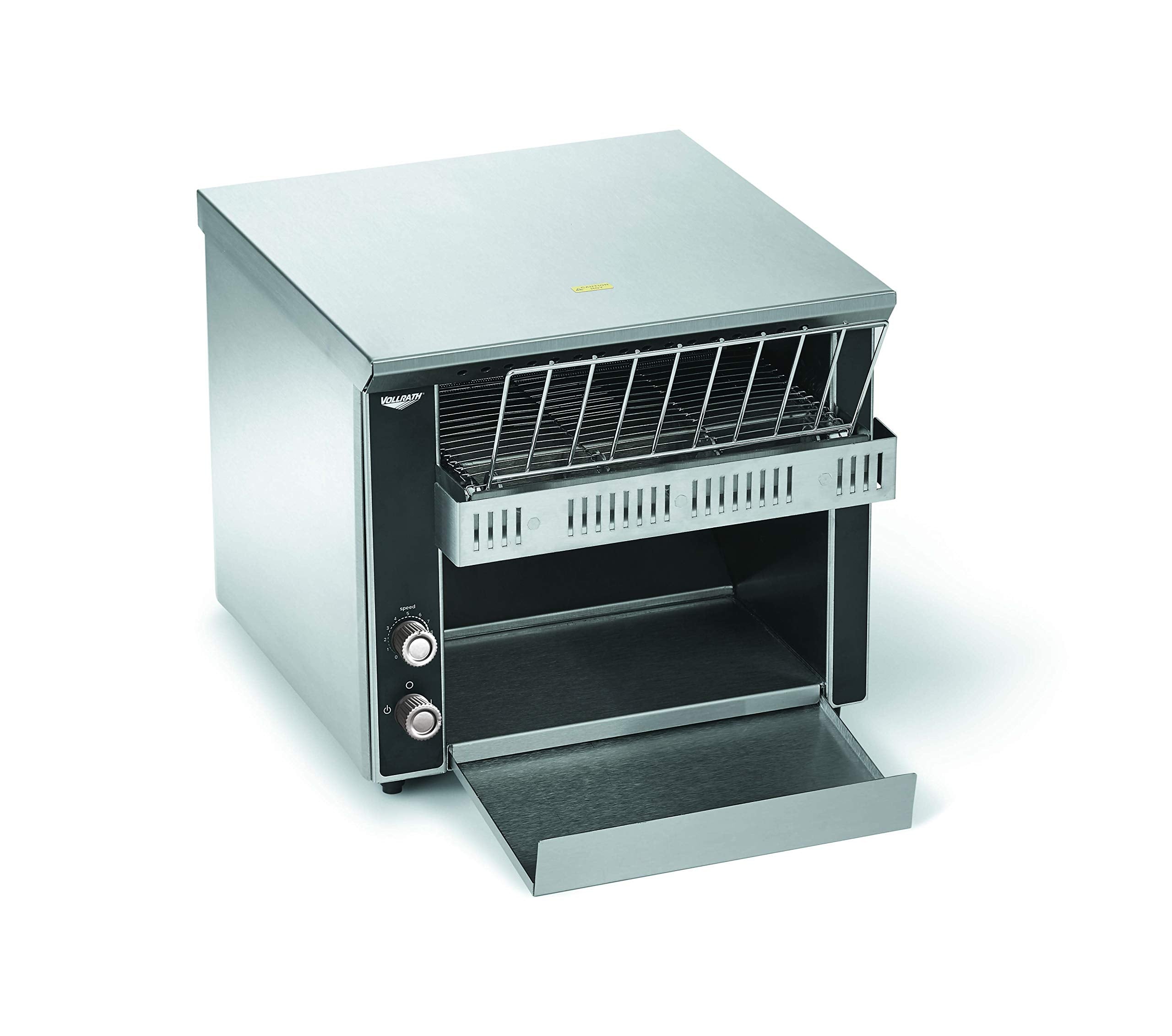 Vollrath CT2-120350 Horizontal Conveyor Toaster, Stainless Steel, 120V, 10.5 Wide Conveyor, 350 Slices/Hour Capacity, Variable-S