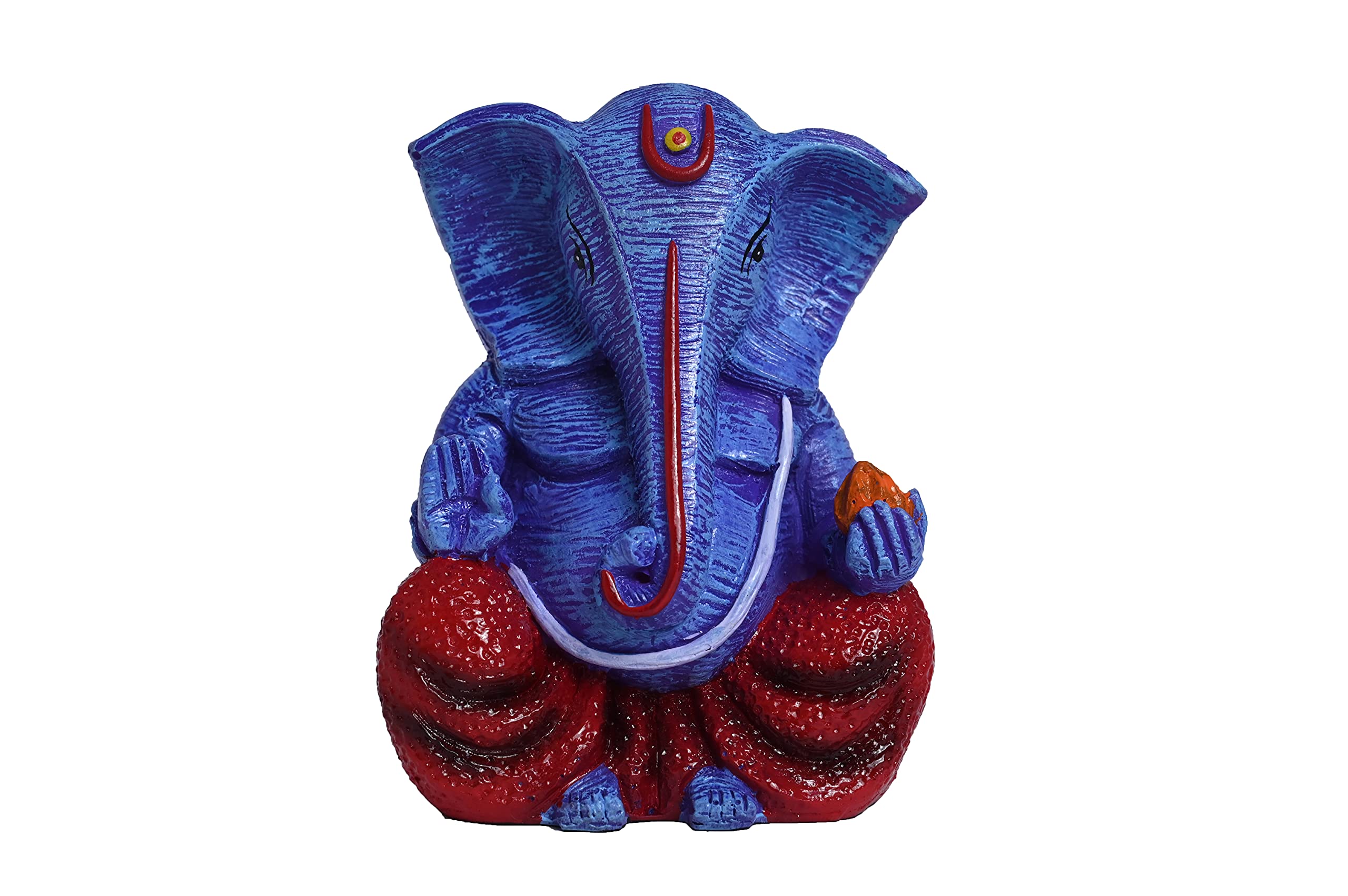 Karighar Ganesh Ji Statue, Decorative Showpiece Idol For Home/Living Room/Puja Room/Gifting (5 Inch) Multicolor