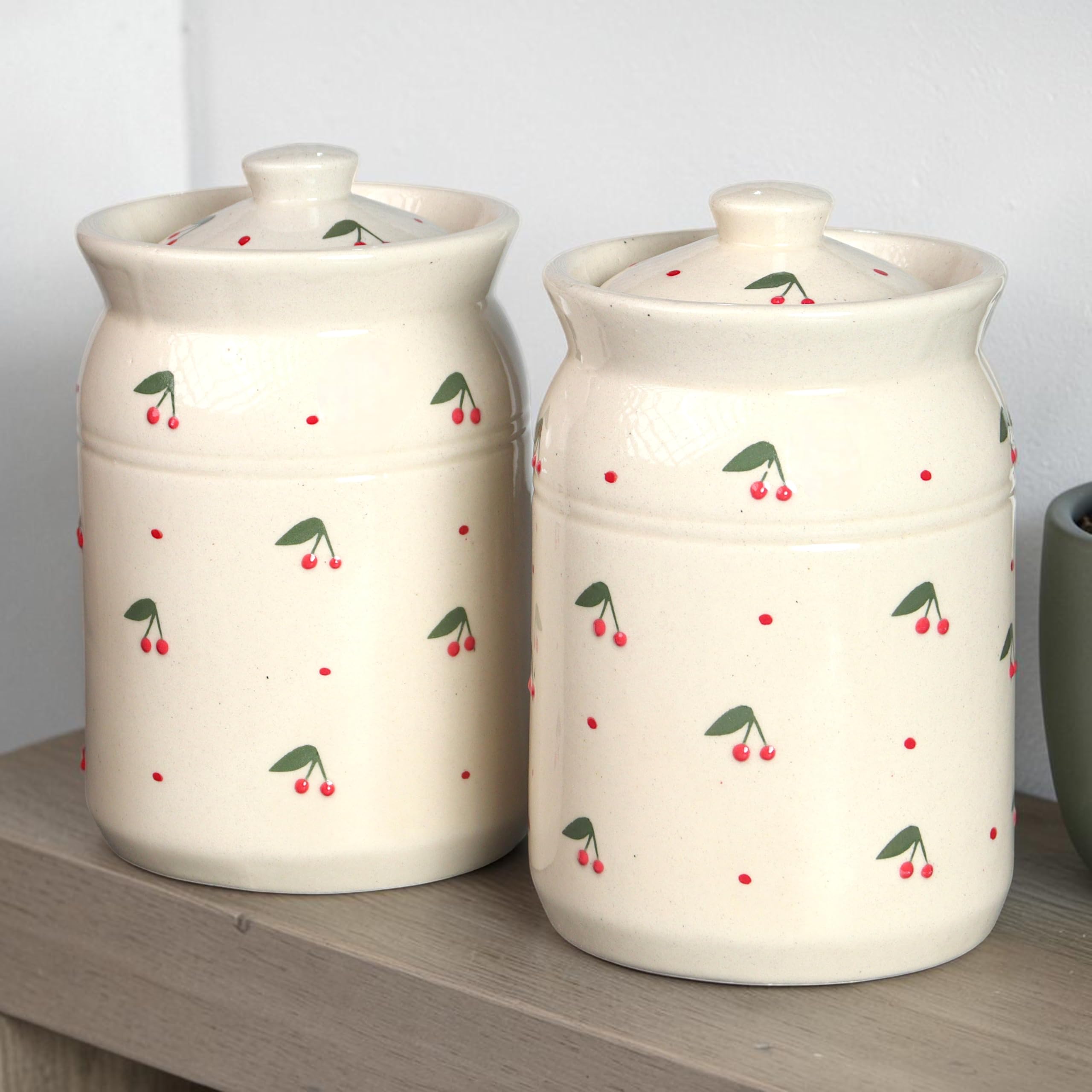 Claystone Ceramic Storage Jar Set  2 X 2 Kg (2000 Ml)  Martban Pickle Container  Kitchen Storage For Pickle, Chutneys And Sau